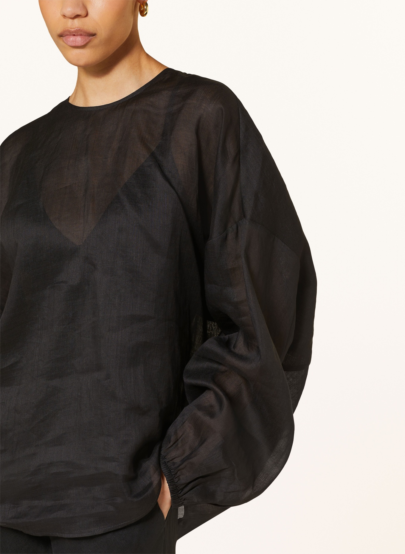 COS Shirt blouse, Color: BLACK (Image 4)