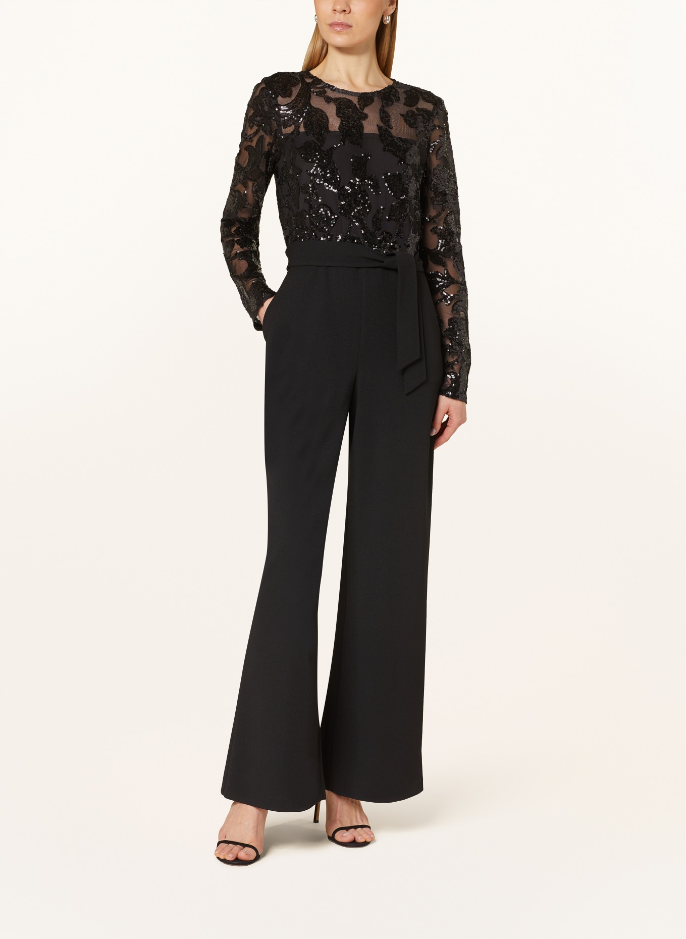 Joseph Ribkoff SIGNATURE Jumpsuit mit Pailletten: SCHWARZ