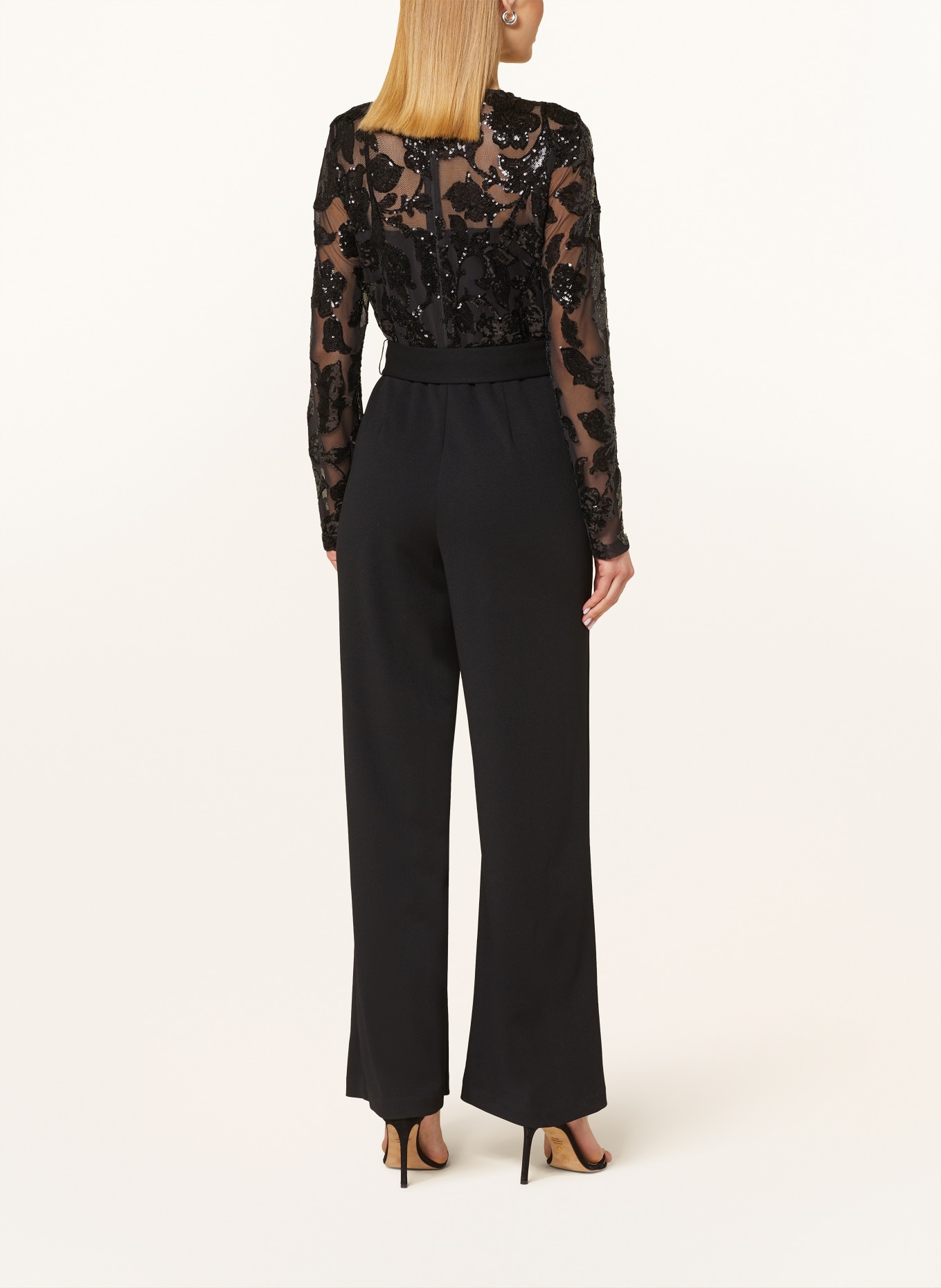 Joseph Ribkoff SIGNATURE Jumpsuit mit Pailletten: SCHWARZ
