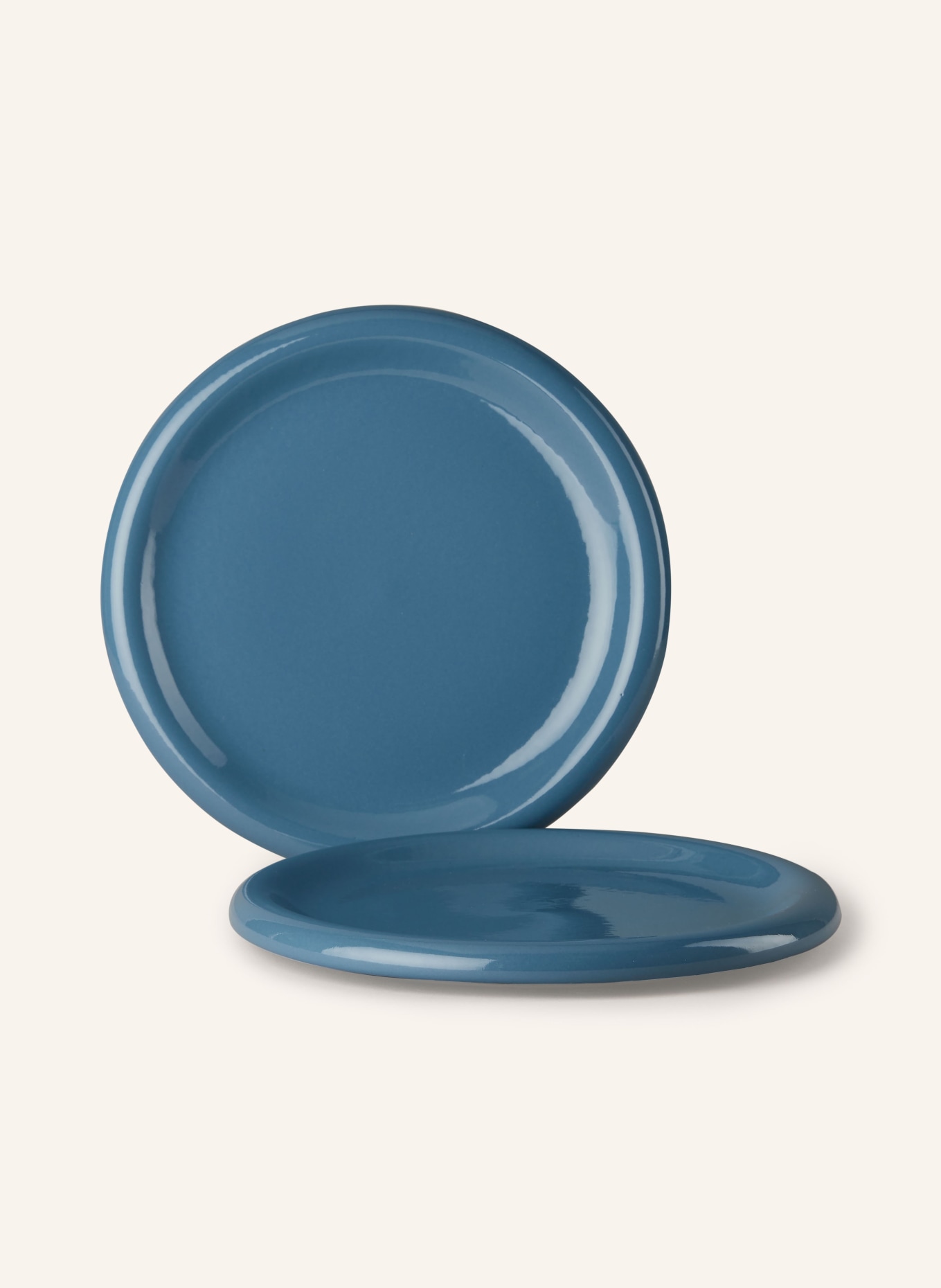 HAY Set of 2 dinner plates BARRO, Color: DARK BLUE (Image 1)