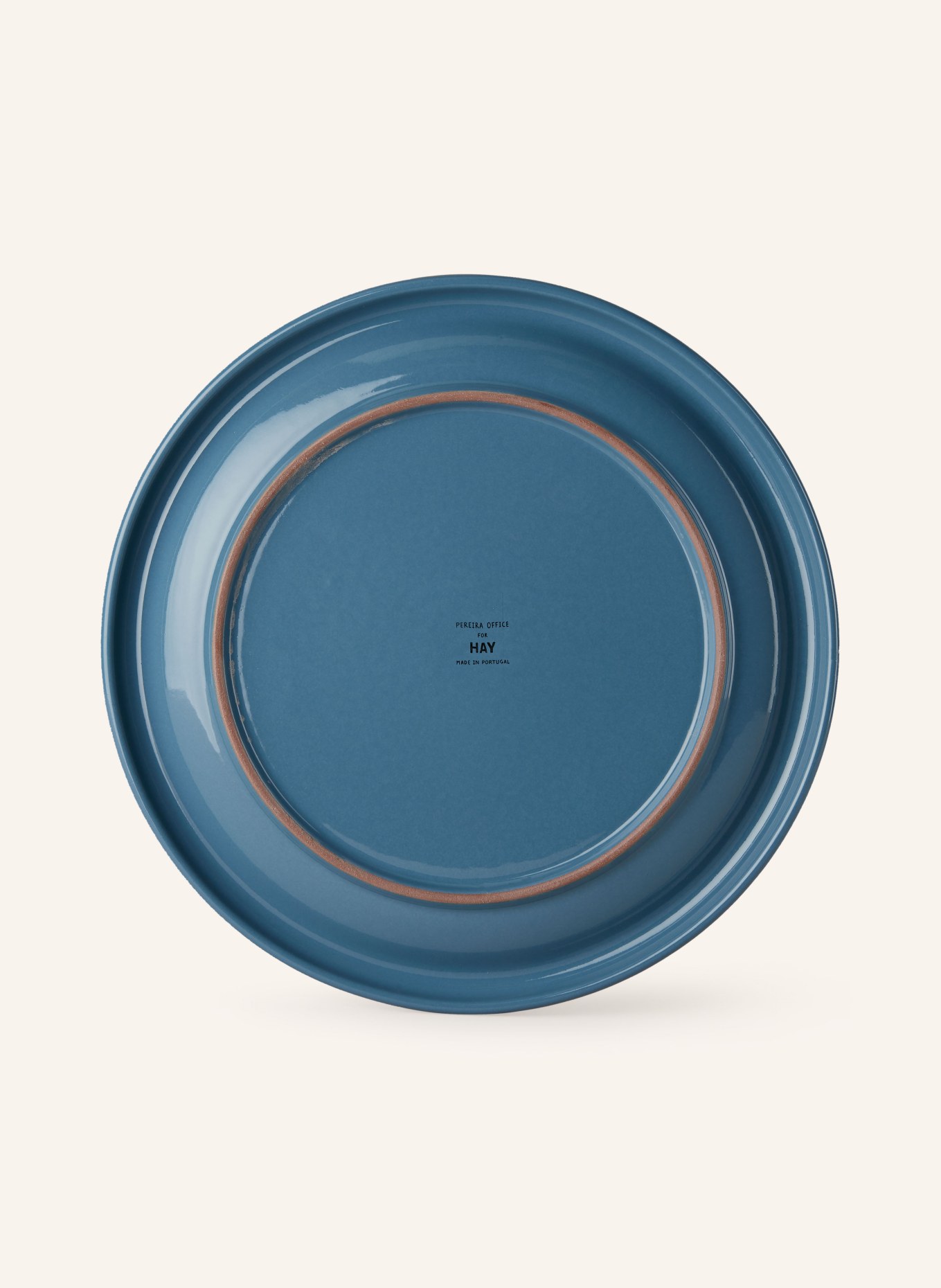 HAY Set of 2 dinner plates BARRO, Color: DARK BLUE (Image 3)