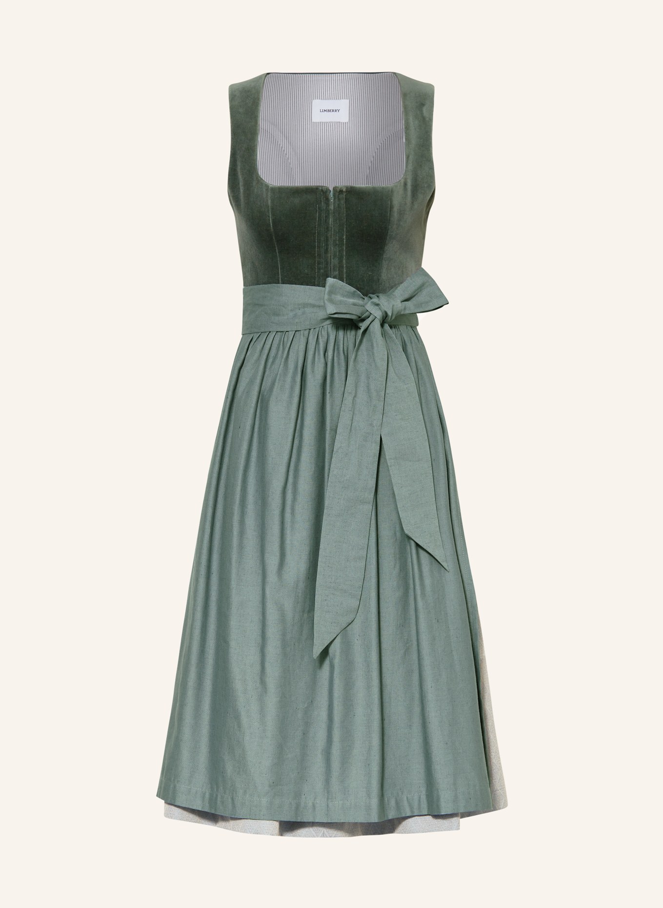 LIMBERRY Dirndl, Color: DARK GREEN/ BLUE GRAY (Image 1)