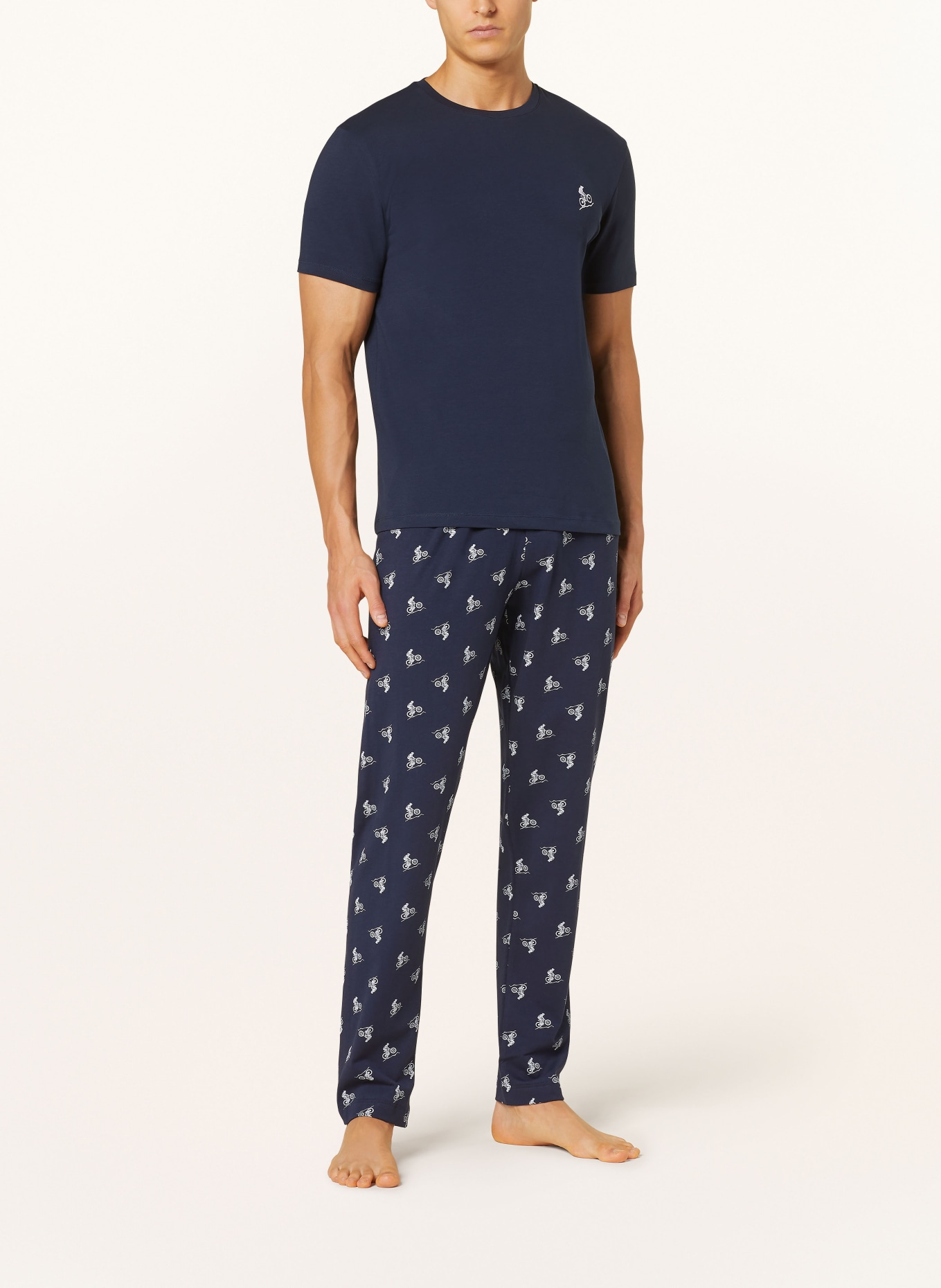 mey Pajama shirt, Color: DARK BLUE (Image 2)