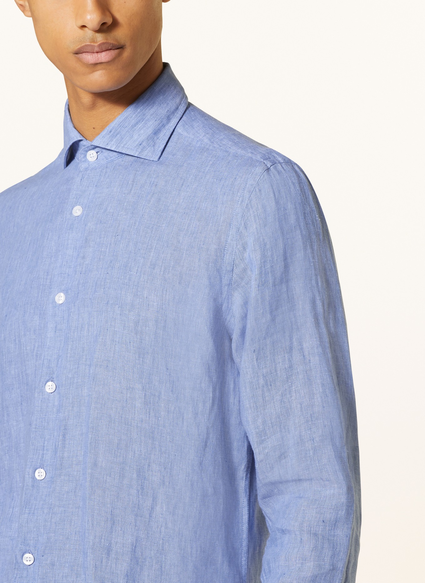 REISS Linen shirt RUBAN Regular Fit, Color: LIGHT BLUE (Image 4)