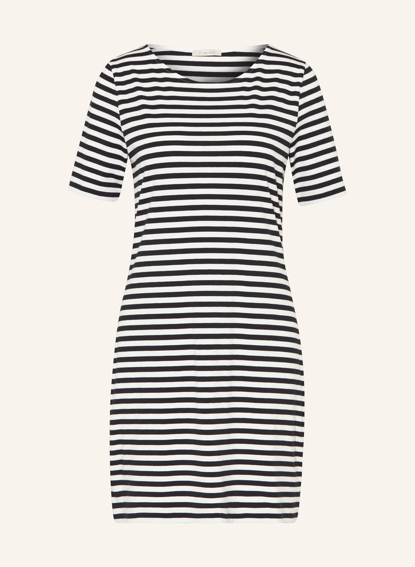 lilienfels Jersey dress, Color: WHITE/ BLACK (Image 1)