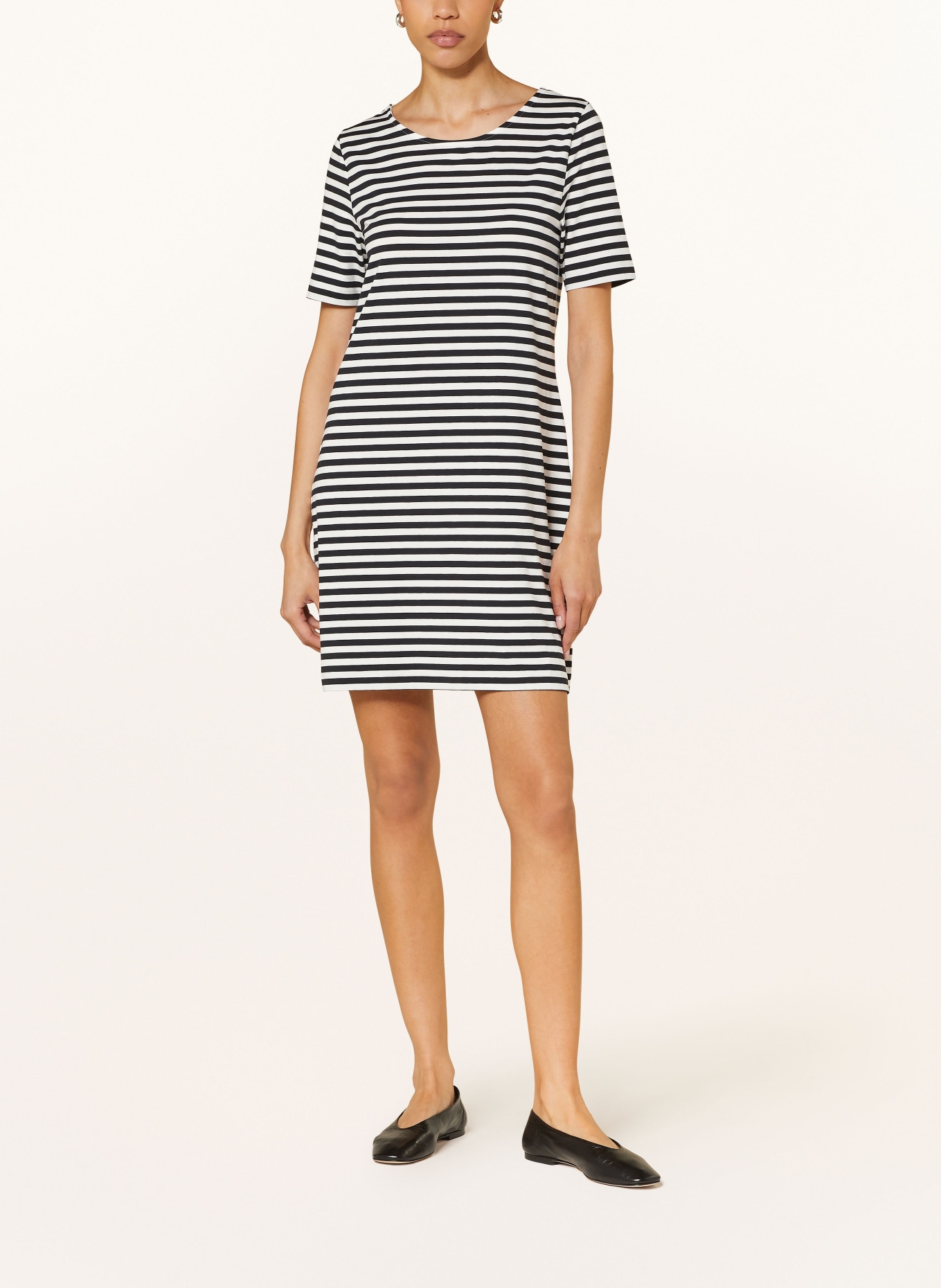 lilienfels Jersey dress, Color: WHITE/ BLACK (Image 2)
