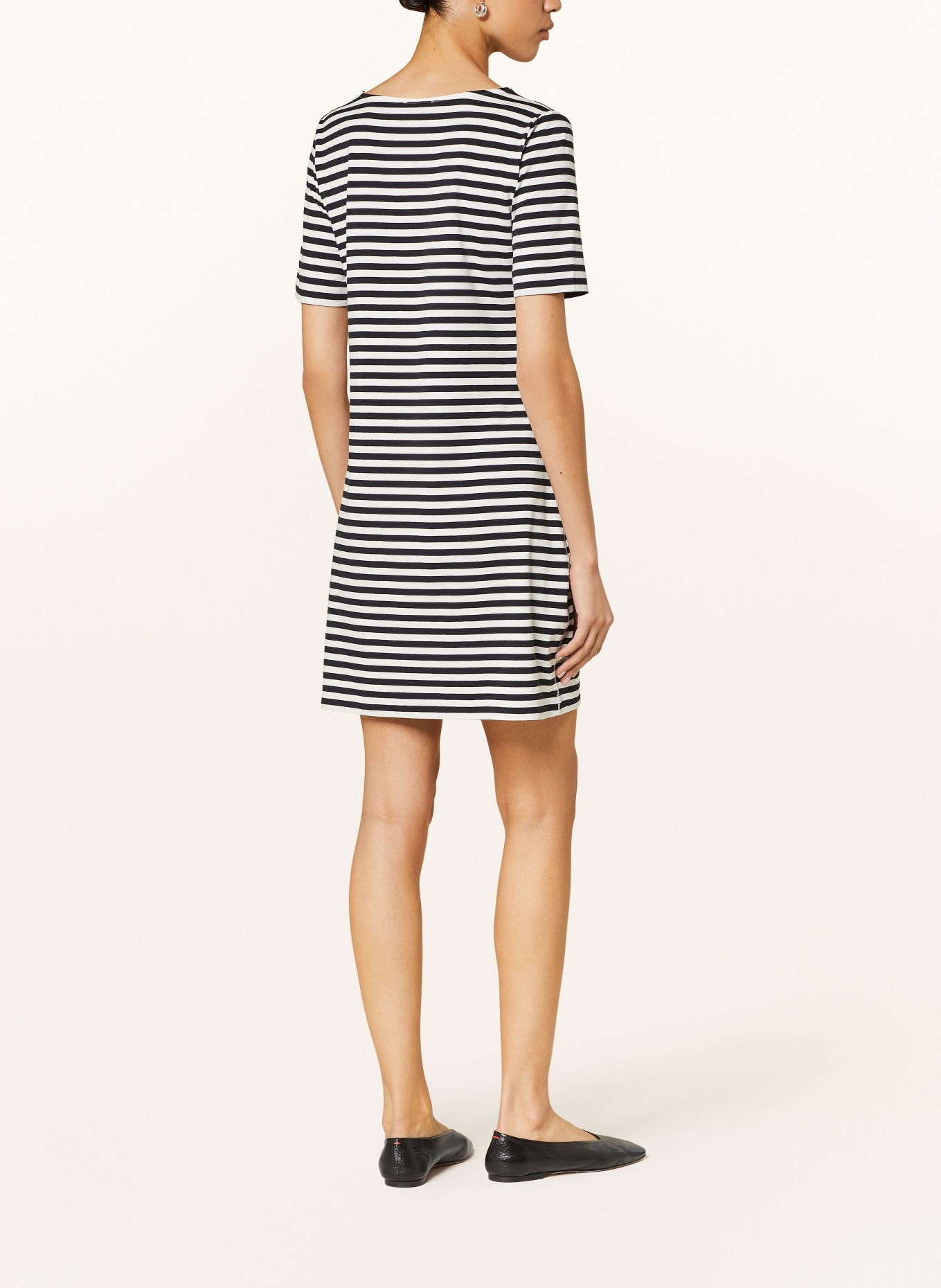 lilienfels Jersey dress, Color: WHITE/ BLACK (Image 3)