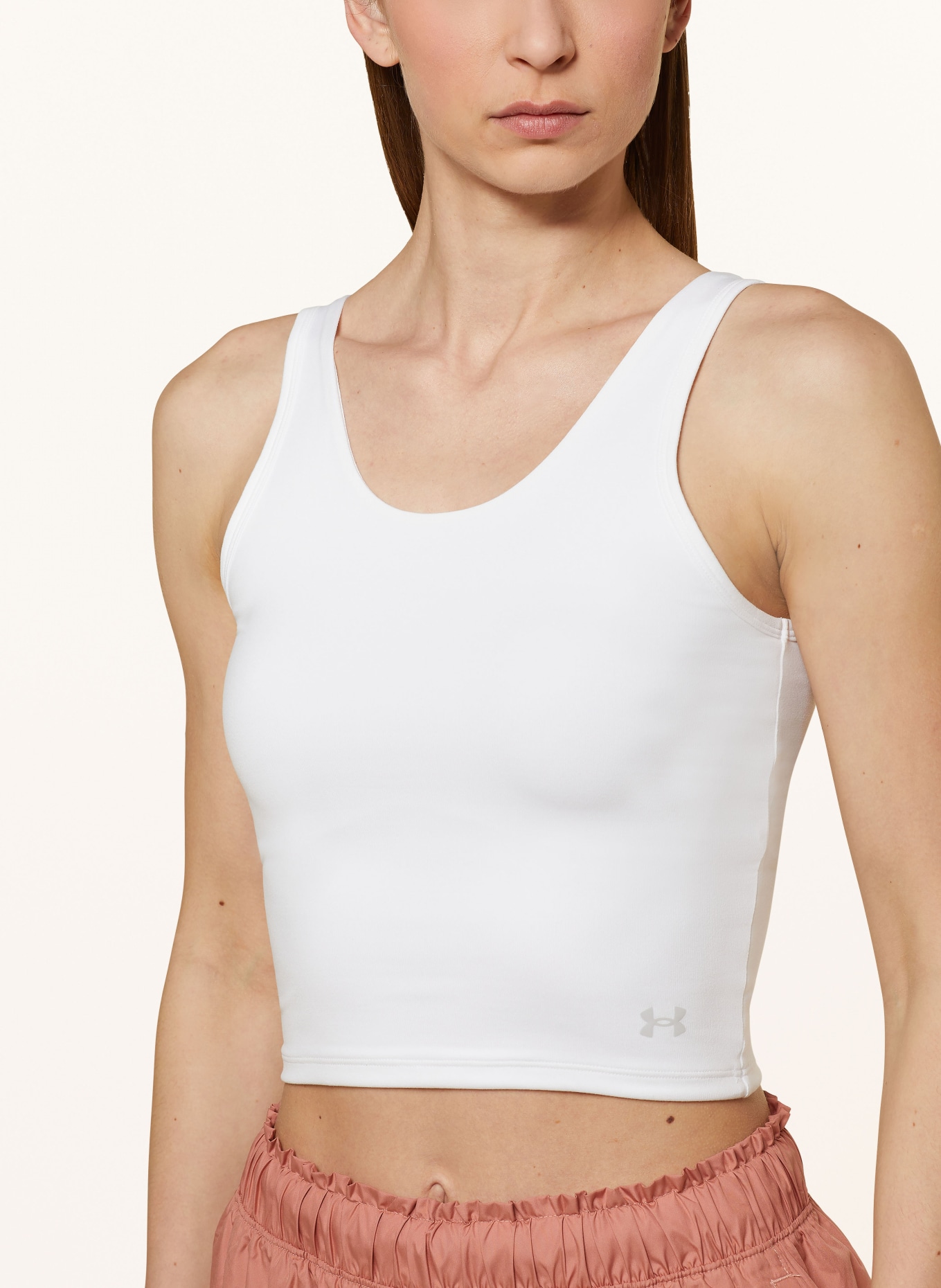 UNDER ARMOUR Cropped-Top MOTION, Farbe: WEISS (Bild 4)