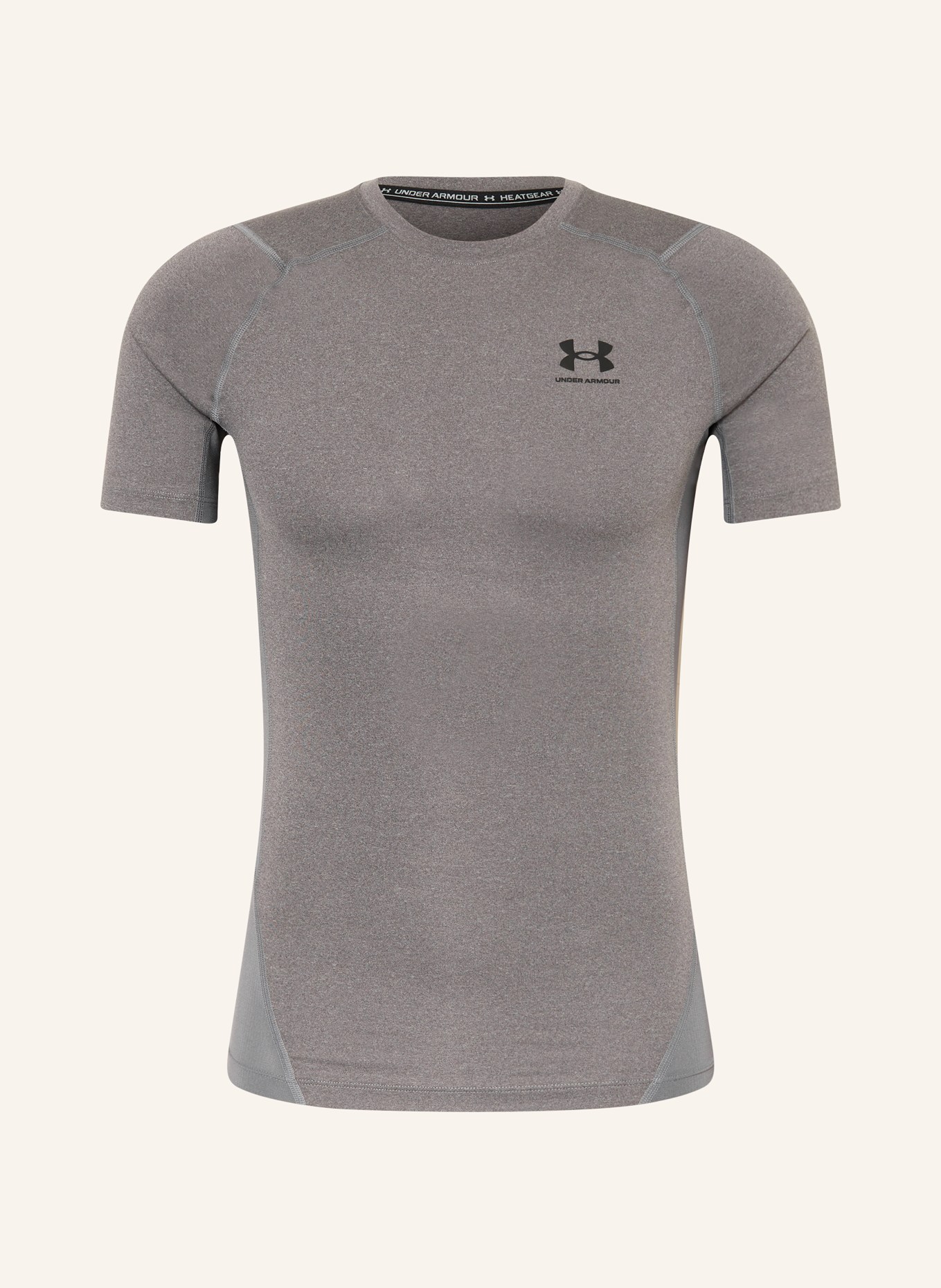 UNDER ARMOUR T-Shirt HEATGEAR®, Farbe: GRAU (Bild 1)
