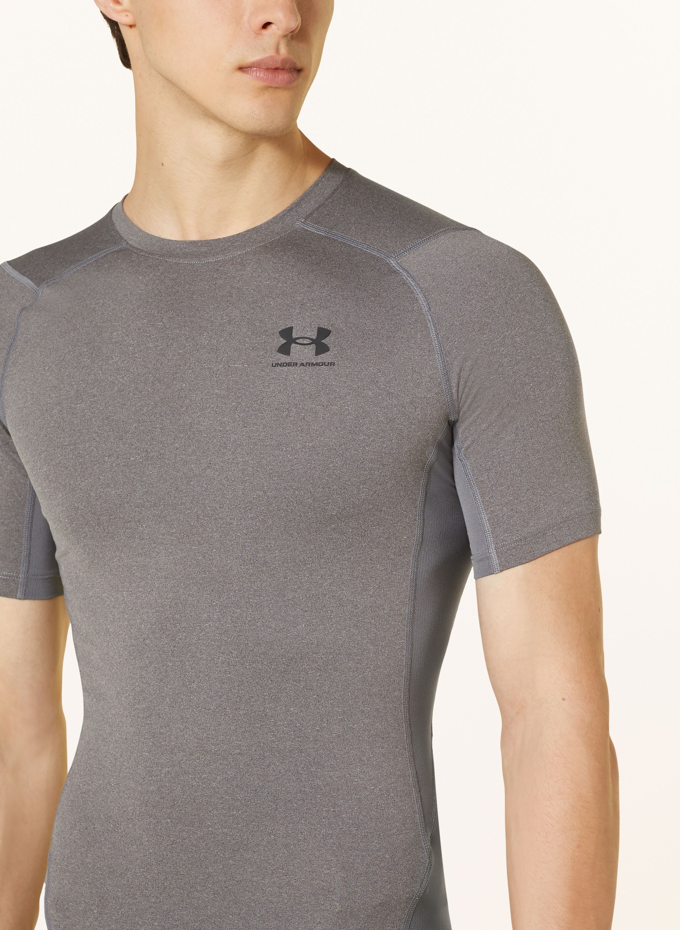 UNDER ARMOUR T-Shirt HEATGEAR®, Farbe: GRAU (Bild 4)