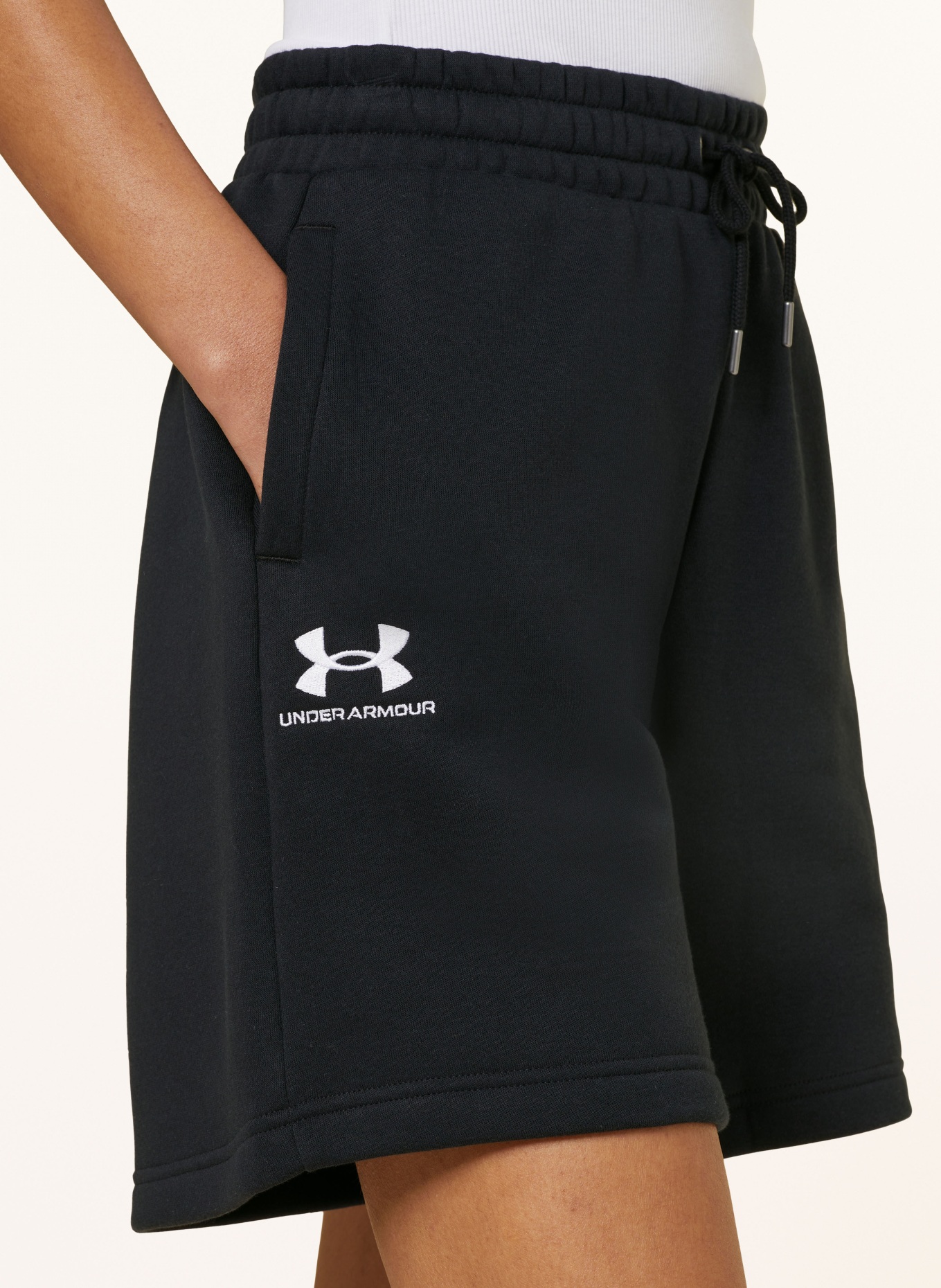 UNDER ARMOUR Sweat shorts UA ICON, Color: BLACK (Image 5)