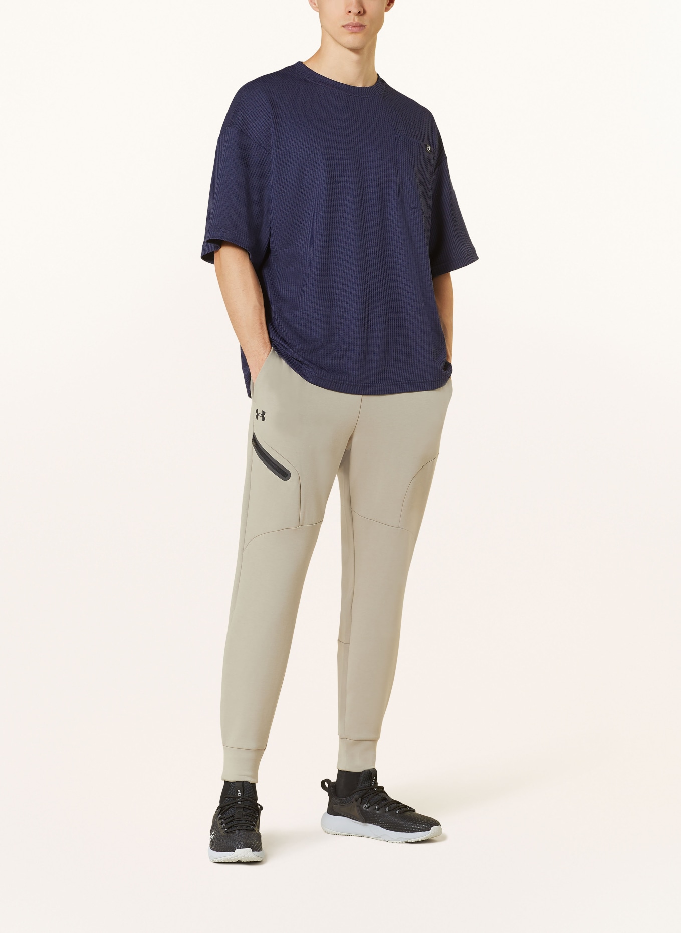 UNDER ARMOUR Oversized shirt RIVAL, Color: DARK BLUE (Image 2)