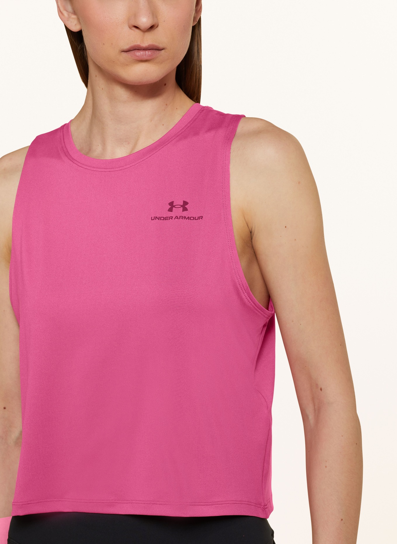UNDER ARMOUR Tank top UA RUSH ENERGY, Color: PINK (Image 4)