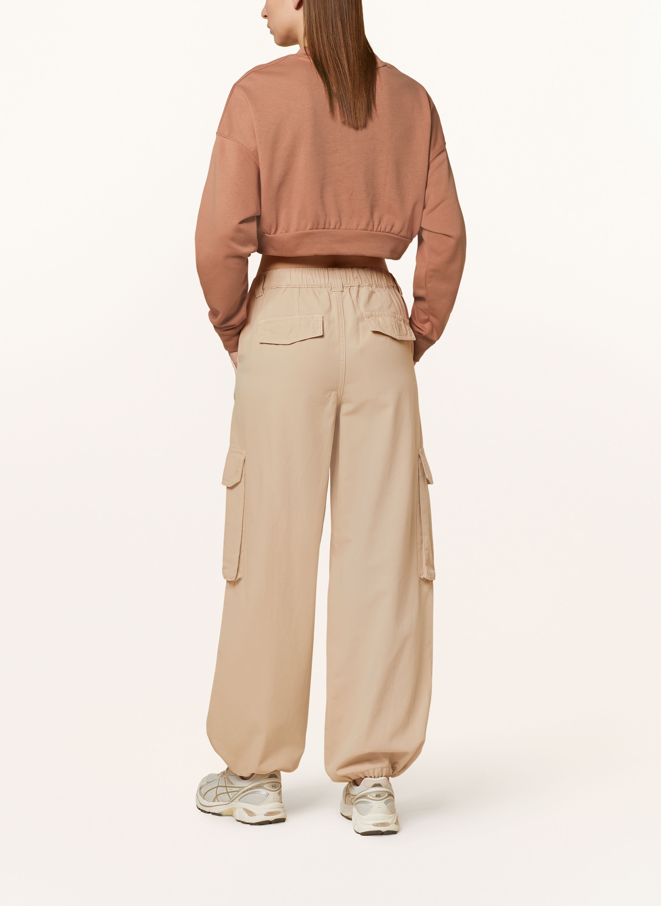 UNDER ARMOUR Cropped-Sweatshirt UA RIVAL TERRY: HELLORANGE