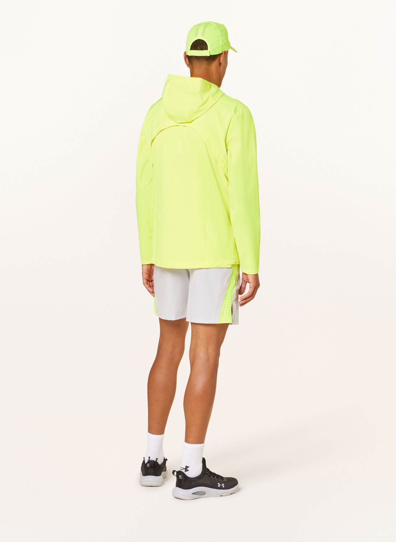 UNDER ARMOUR Running jacket OUTRUN THE STORM, Color: NEON YELLOW (Image 3)