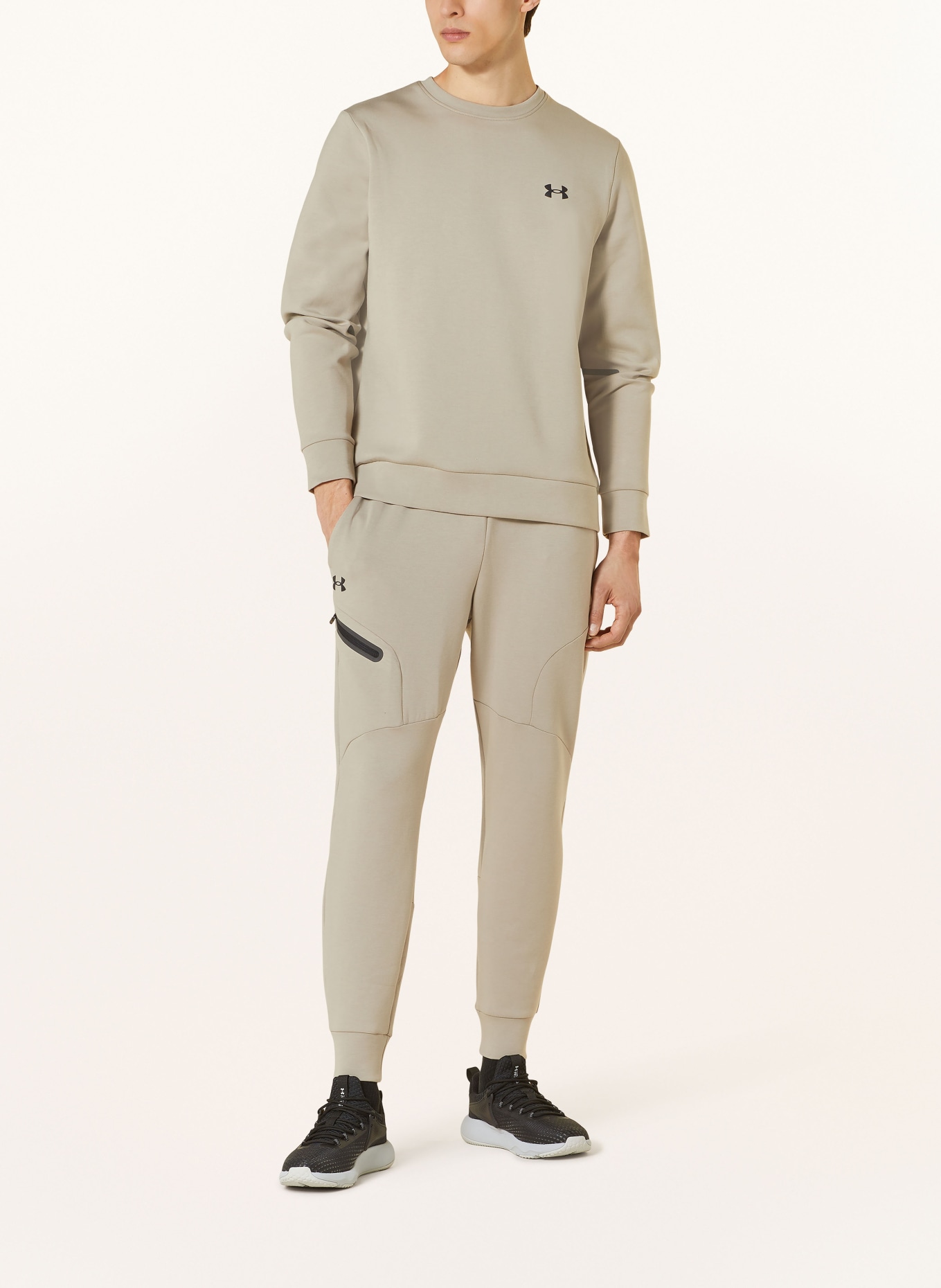 UNDER ARMOUR Sweatshirt UNSTOPPABLE, Color: TAUPE (Image 2)