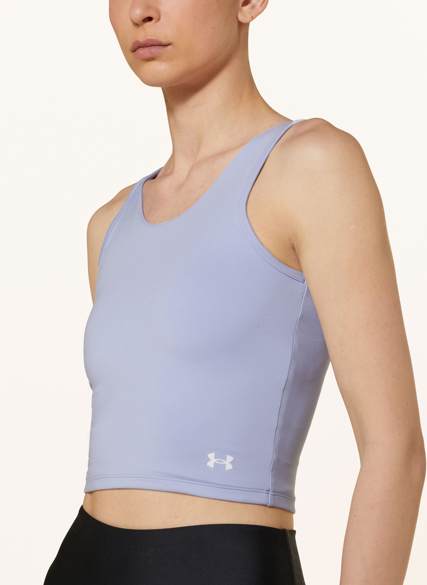 UNDER ARMOUR Krótki top UA MOTION, Kolor: JASNOFIOLETOWY (Obrazek 4)