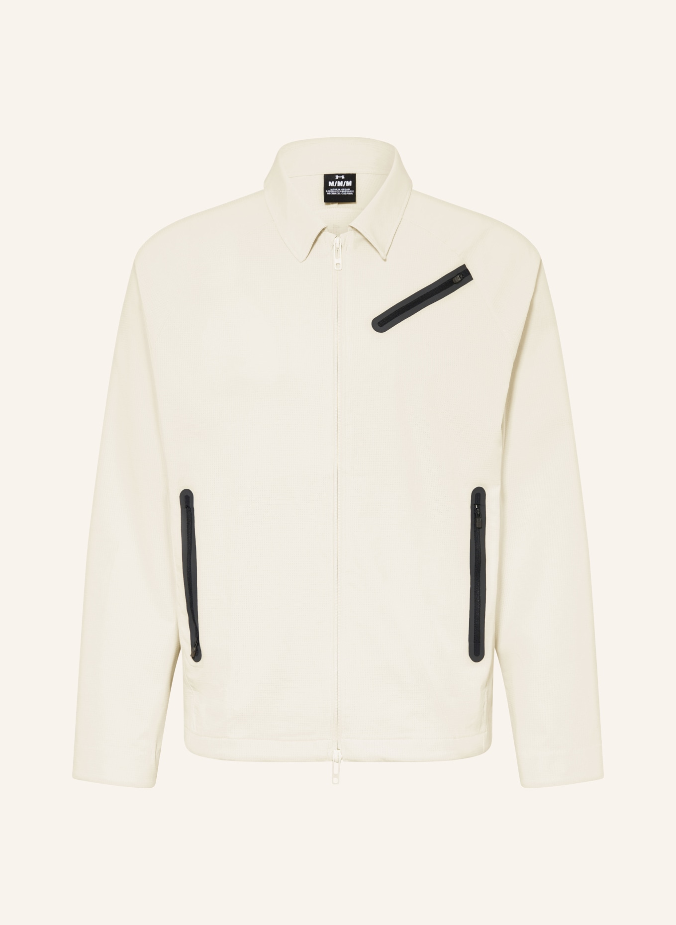 UNDER ARMOUR Training jacket UA UNSTOPPABLE, Color: CREAM (Image 1)