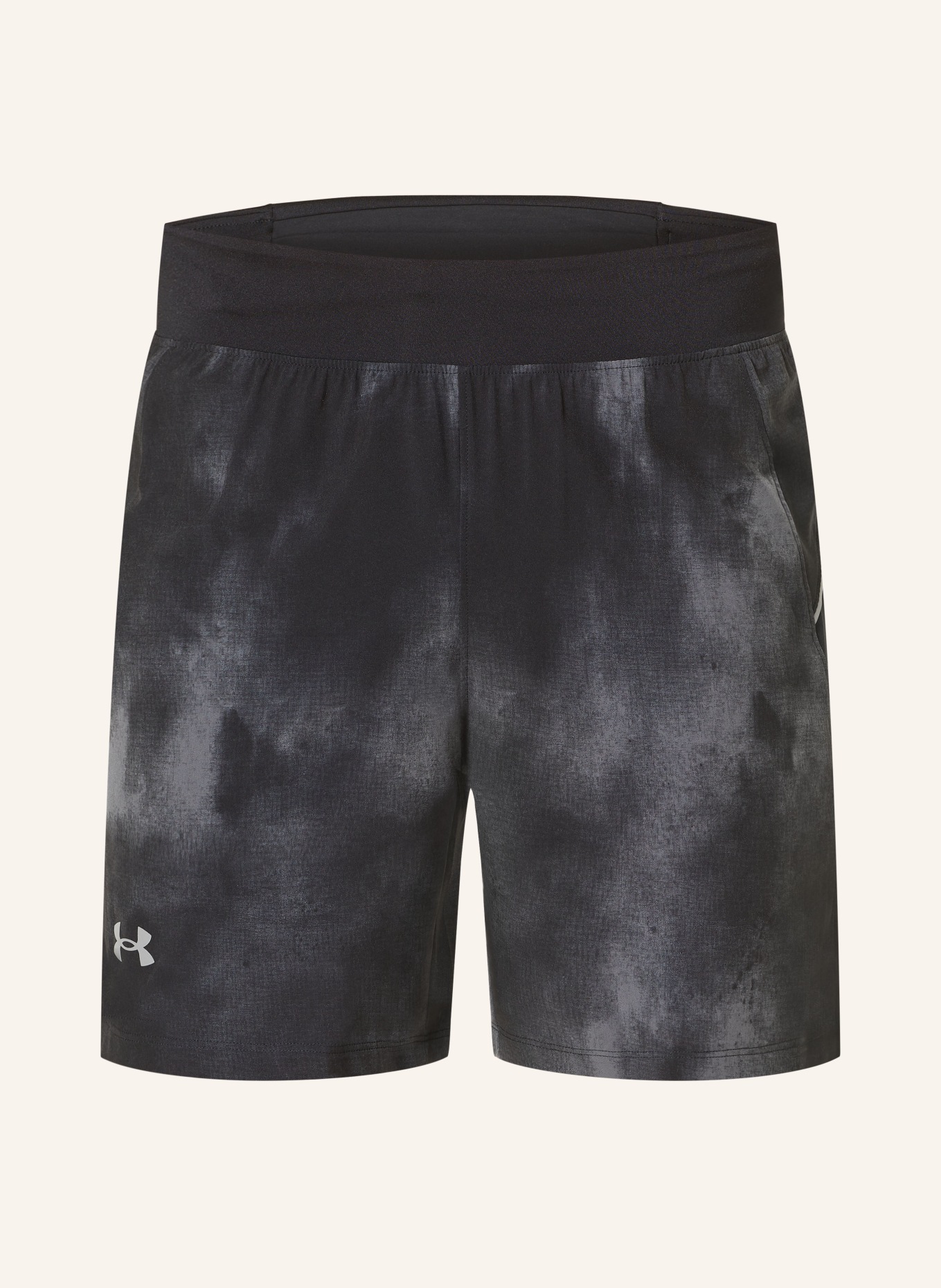 UNDER ARMOUR 2-in-1 running shorts LAUNCH ELITE, Color: BLACK/ GRAY (Image 1)