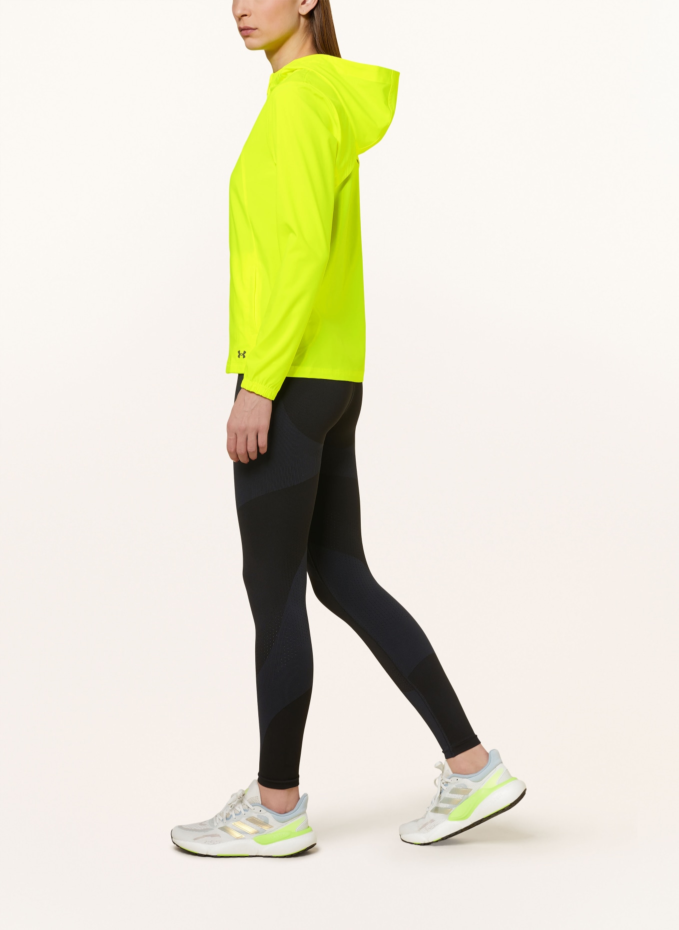 UNDER ARMOUR Running jacket OUTRUN THE STORM, Color: NEON YELLOW (Image 4)