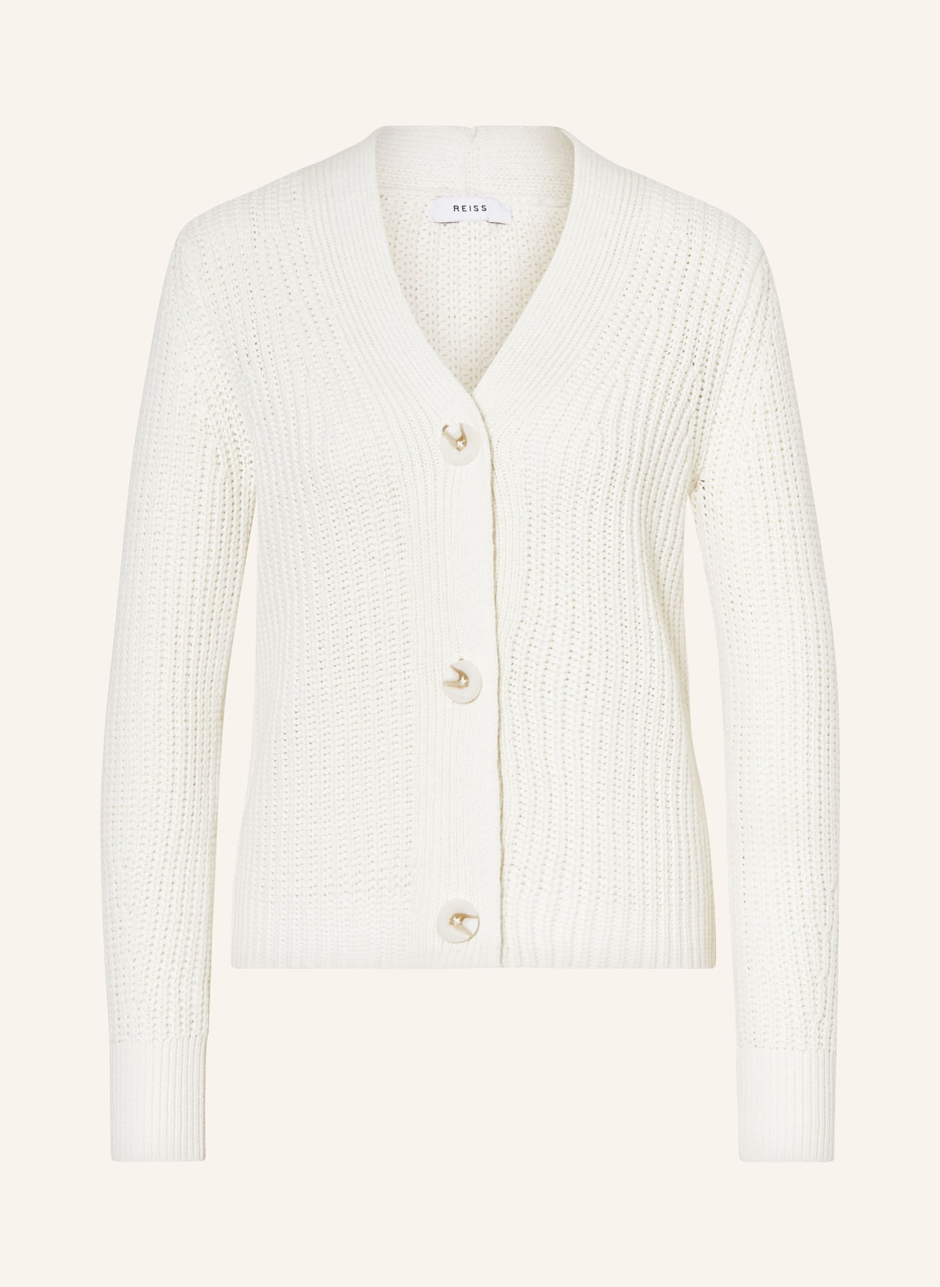REISS Cardigan ARIANA with linen, Color: WHITE (Image 1)
