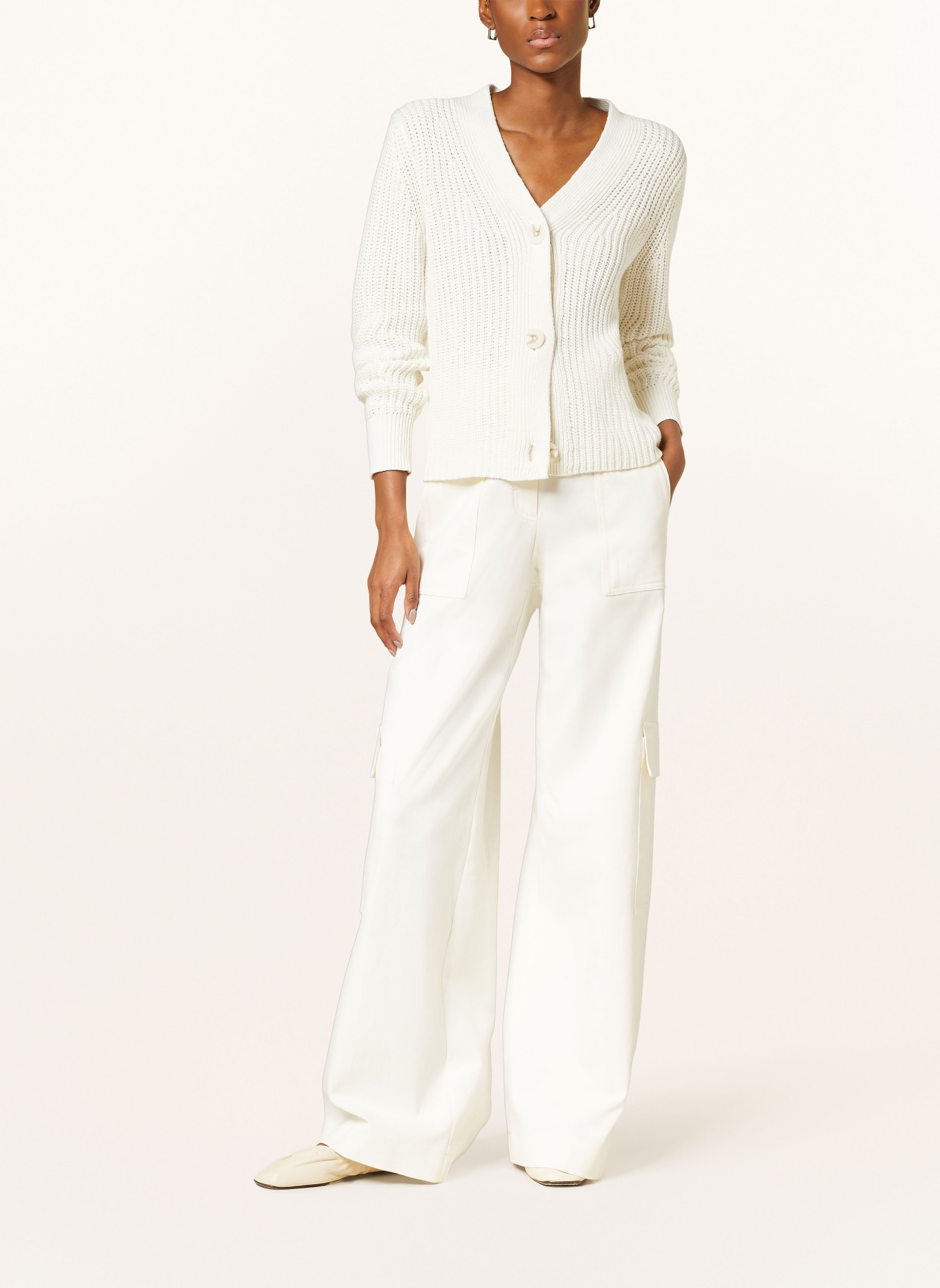 REISS Cardigan ARIANA with linen, Color: WHITE (Image 2)