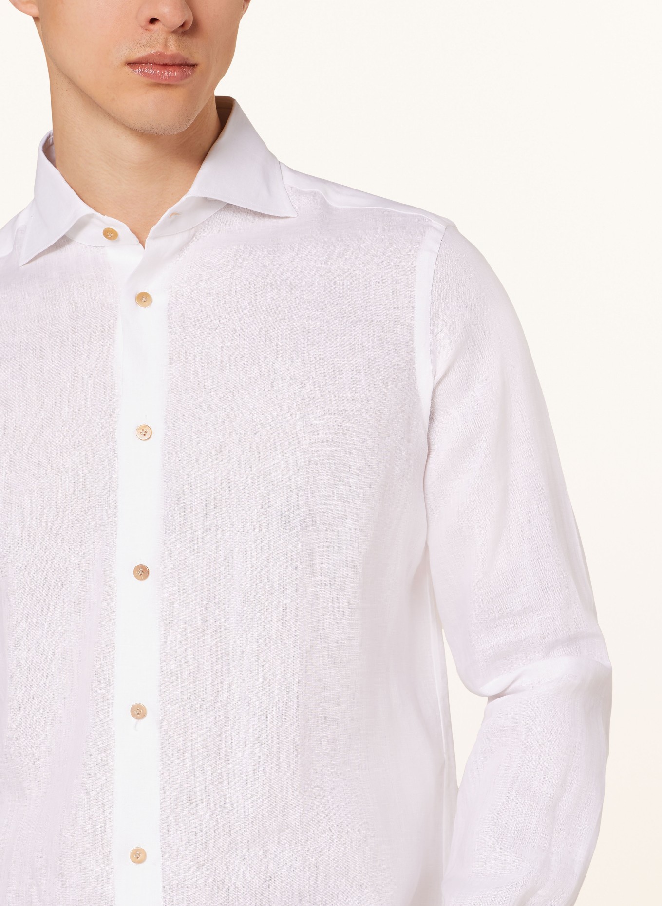 RIPA RIPA Linen shirt regular fit, Color: WHITE (Image 4)