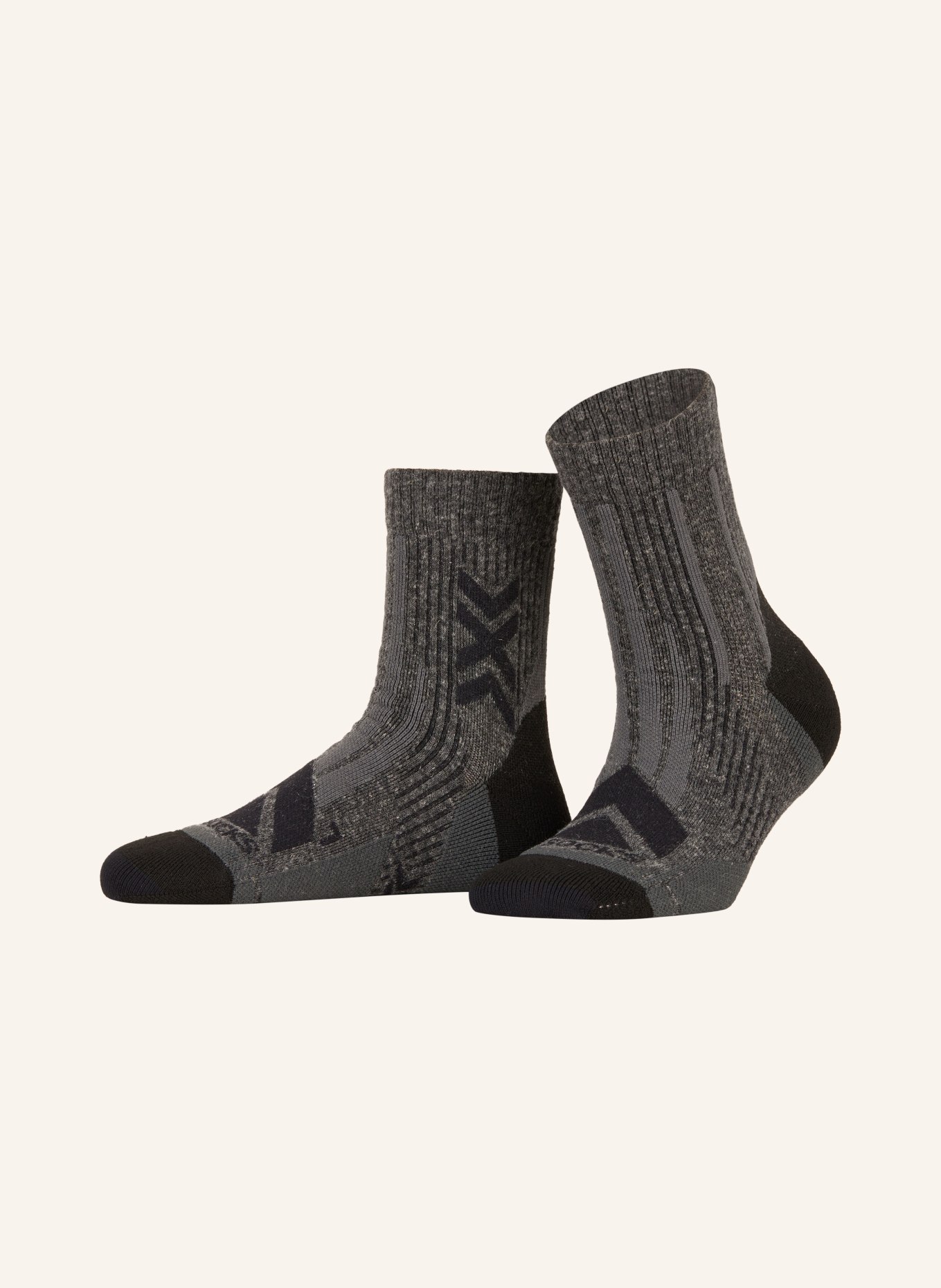 X-SOCKS Trekking-Socken HIKE PERFORM MERINO ANKLE, Farbe: B036 BLACK/CHARCOAL (Bild 1)
