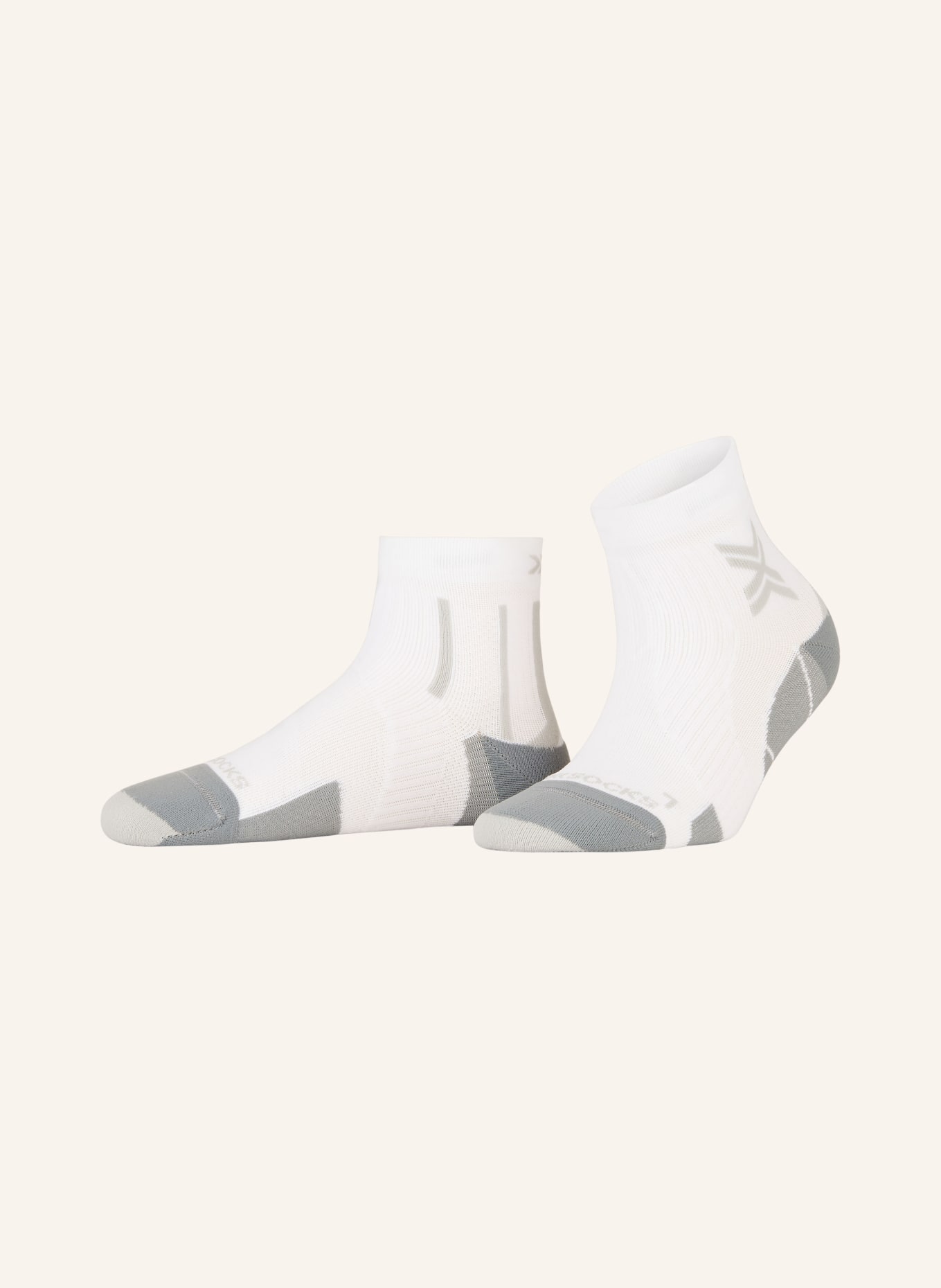 X-SOCKS Laufsocken RUN PERFORM ANKLE, Farbe: W002 ARCTIC WHITE/PEARL GREY (Bild 1)