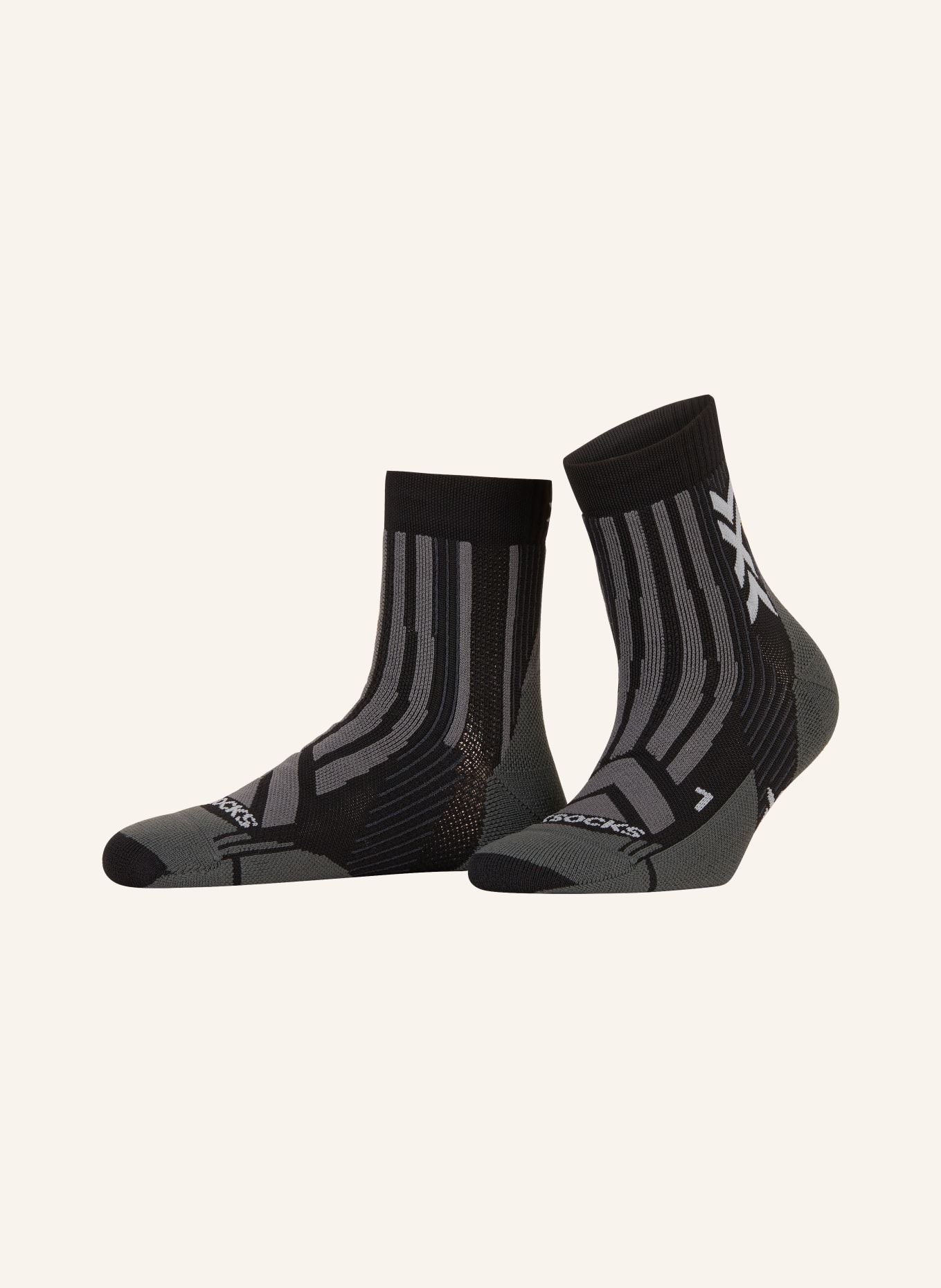 X-SOCKS Trekking-Socken TREKKING PERFORM ANKLE, Farbe: B036 BLACK/CHARCOAL (Bild 1)