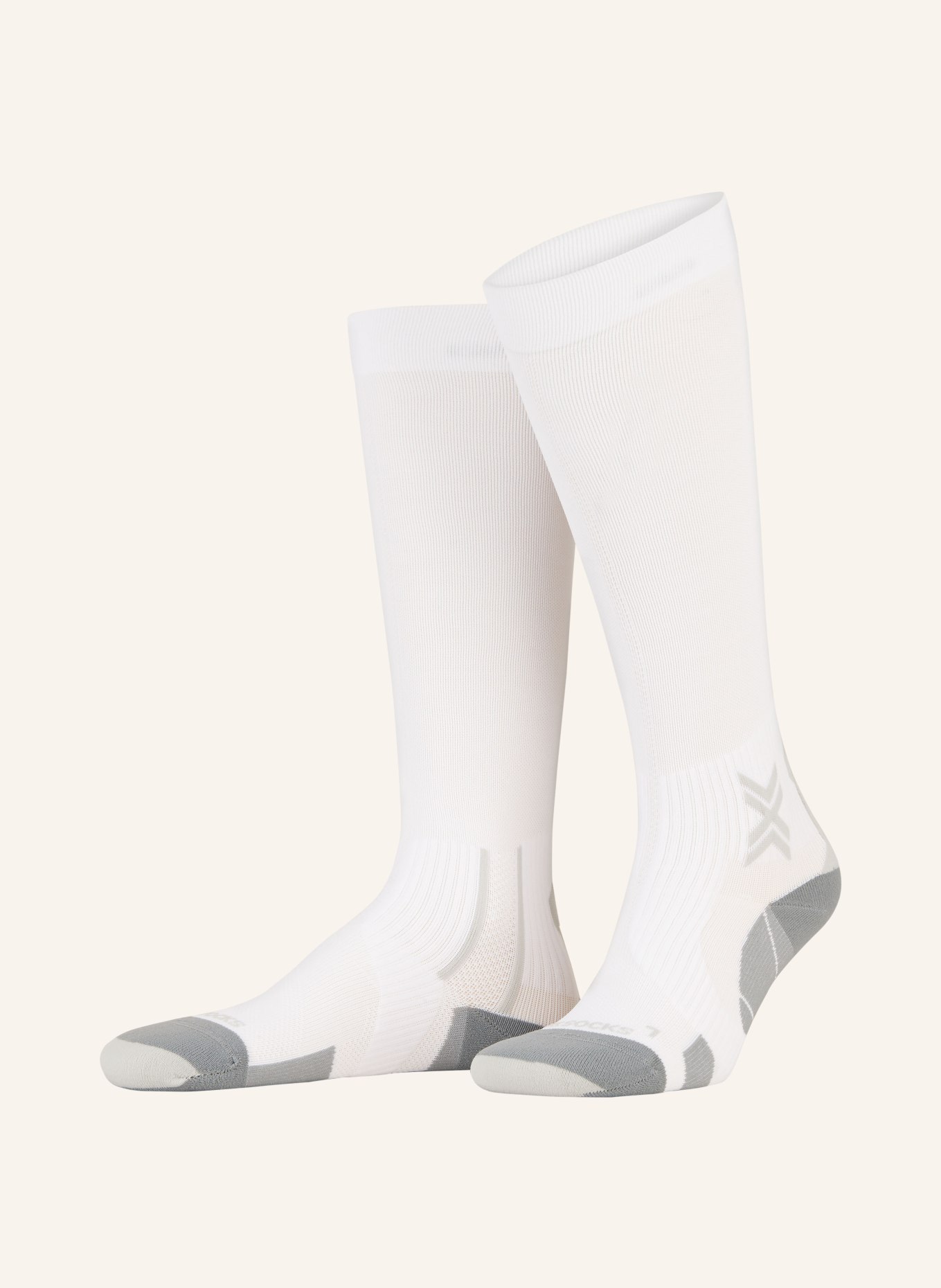 X-SOCKS Skarpety do biegania RUN PERFORM OTC, Kolor: W002 ARCTIC WHITE/PEARL GREY (Obrazek 1)