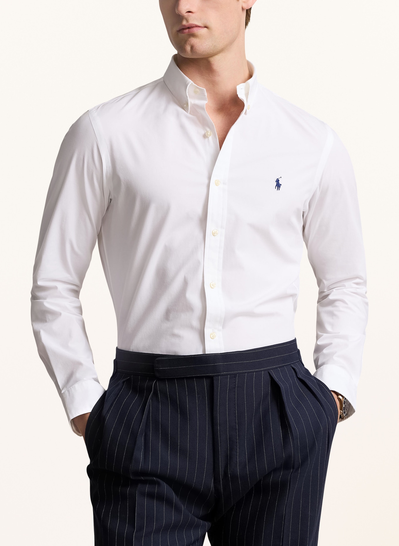 POLO RALPH LAUREN Shirt slim fit, Color: WHITE (Image 4)