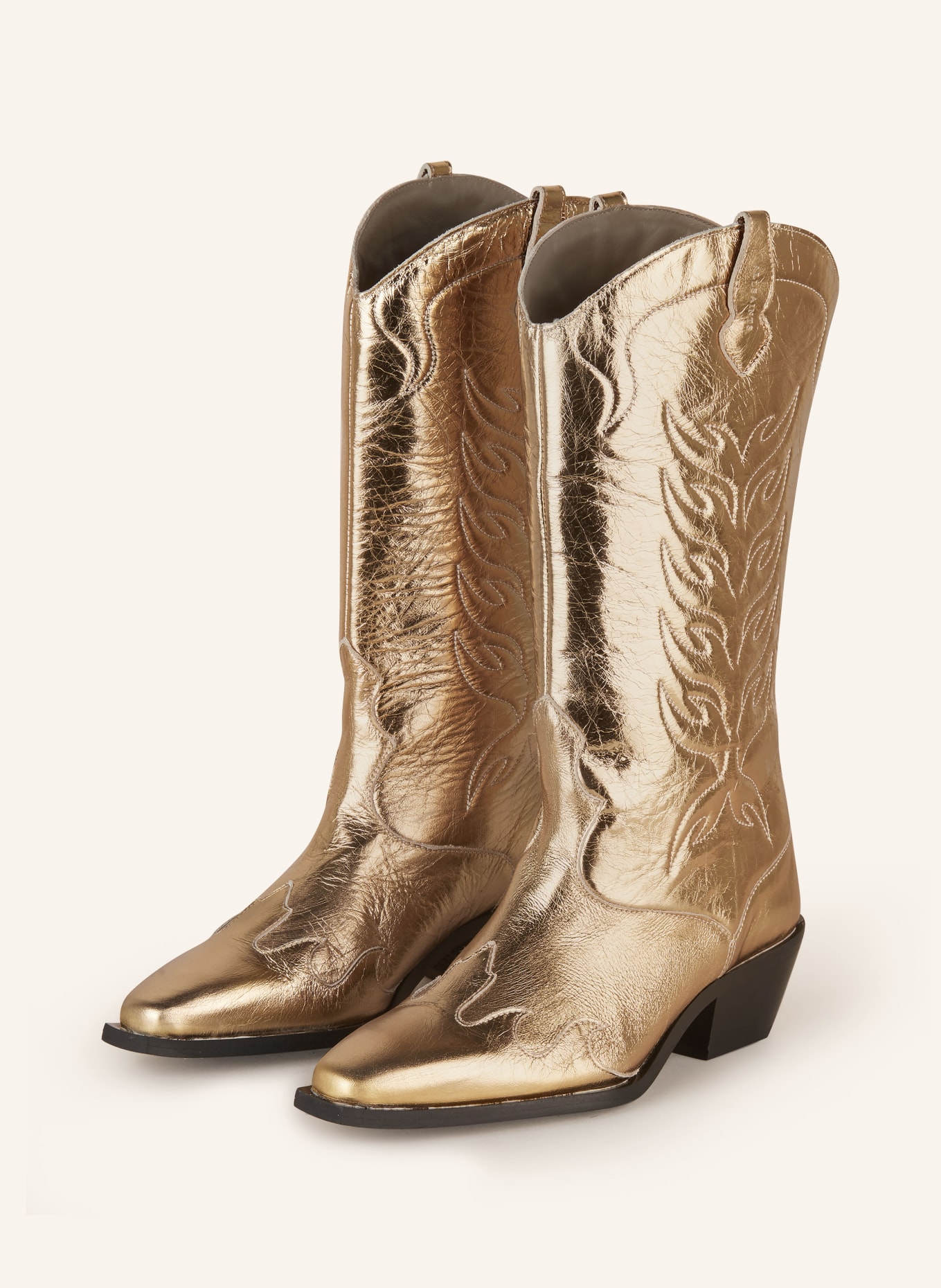 ALLSAINTS Cowboy boots DOLLY, Color: GOLD (Image 1)