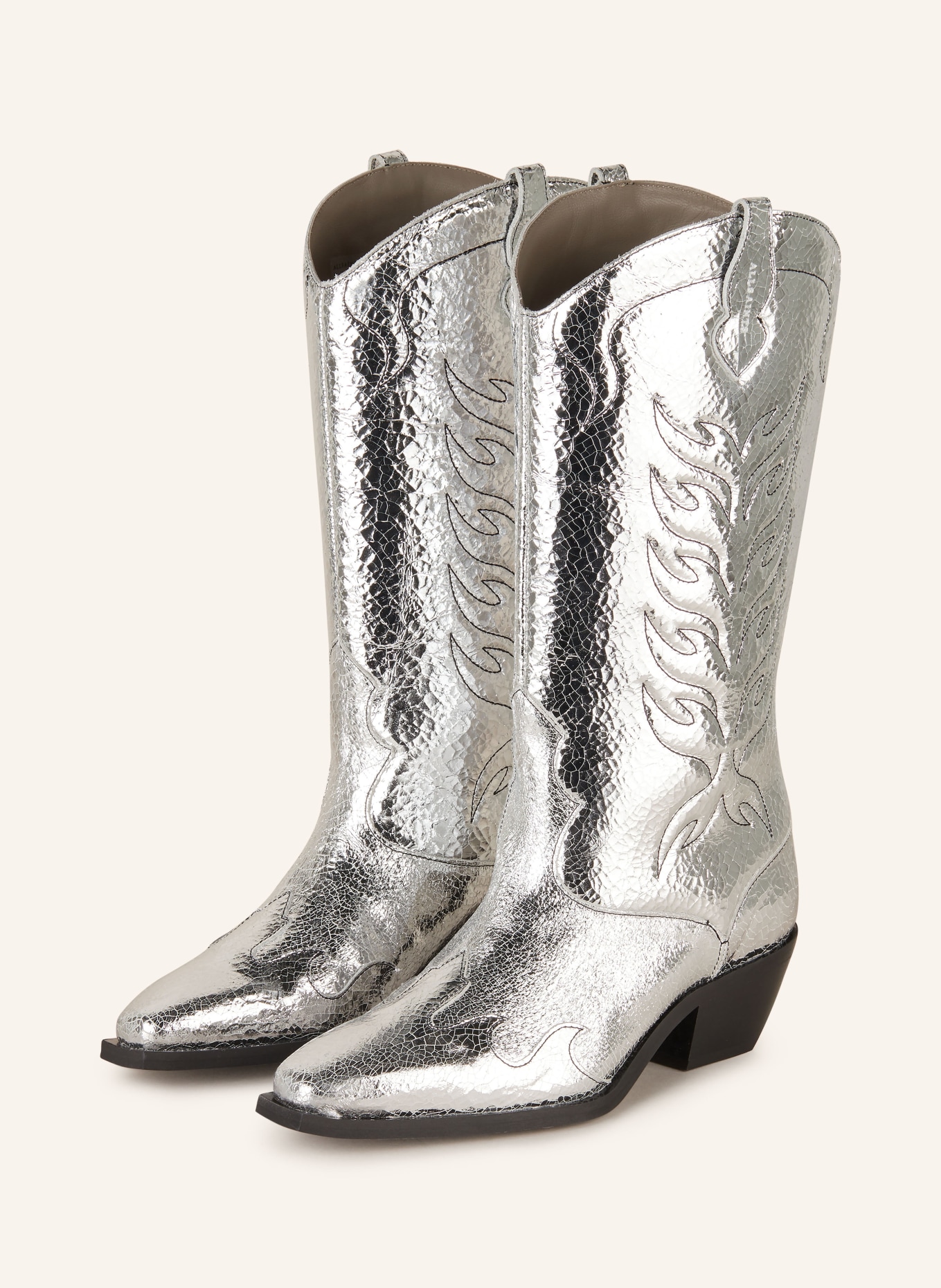 ALLSAINTS Cowboy Boots DOLLY, Farbe: SILBER (Bild 1)