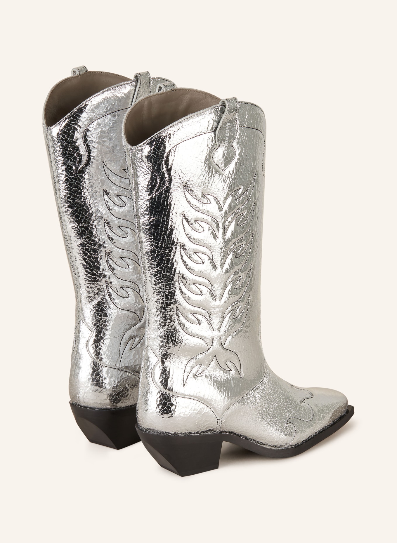 ALLSAINTS Cowboy boots DOLLY, Color: SILVER (Image 2)