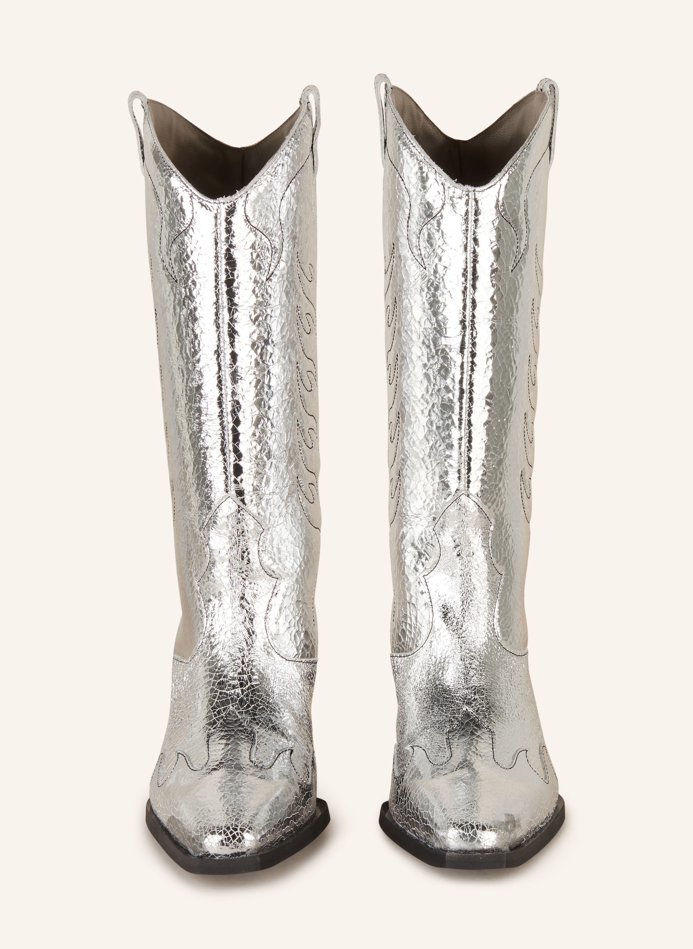 ALLSAINTS Cowboy boots DOLLY, Color: SILVER (Image 3)