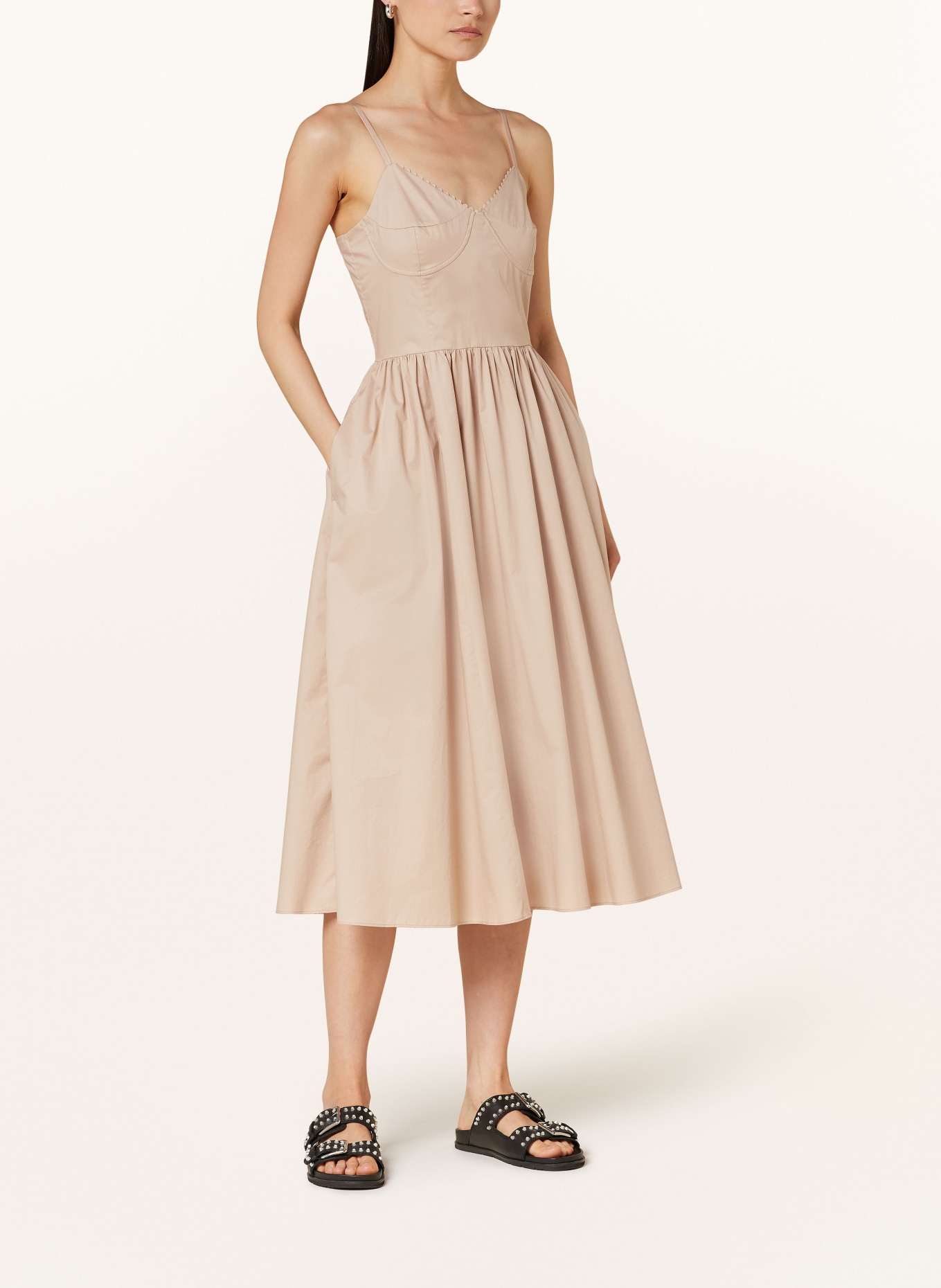SANDRO Kleid, Farbe: BEIGE (Bild 2)