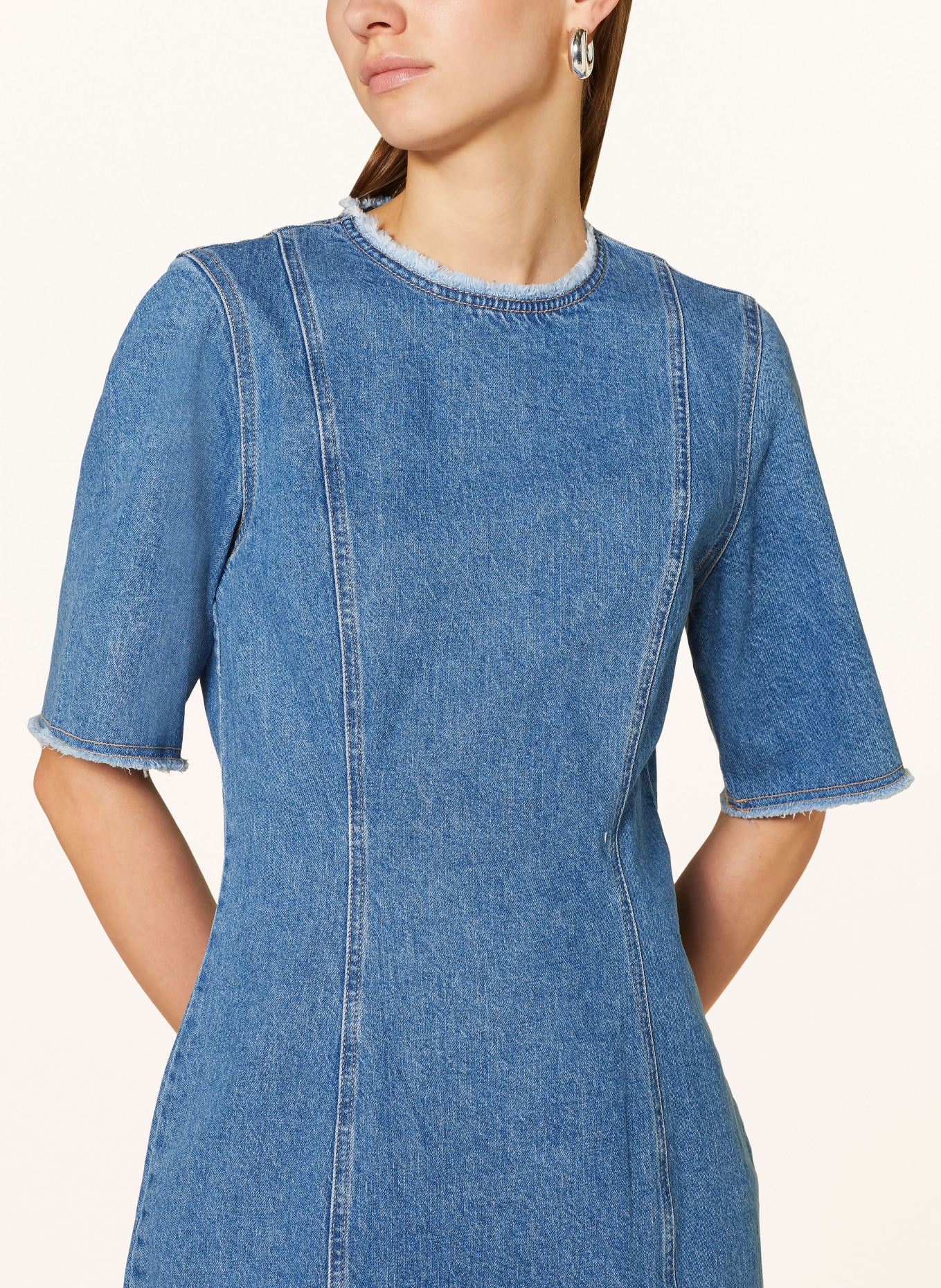 MSCH COPENHAGEN Denim dress, Color: BLUE (Image 4)