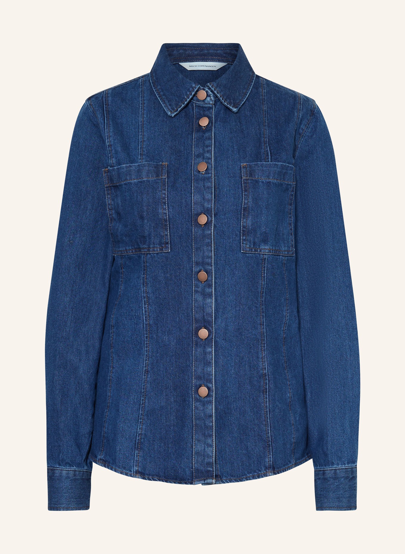 MSCH COPENHAGEN Bluzka jeansowa MSCHSOPHINE EMMA, Kolor: GRANATOWY (Obrazek 1)