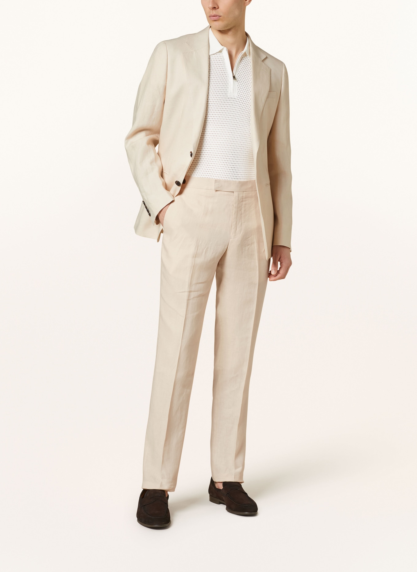 REISS Linen trousers KIN slim fit, Color: 04 STONE (Image 2)