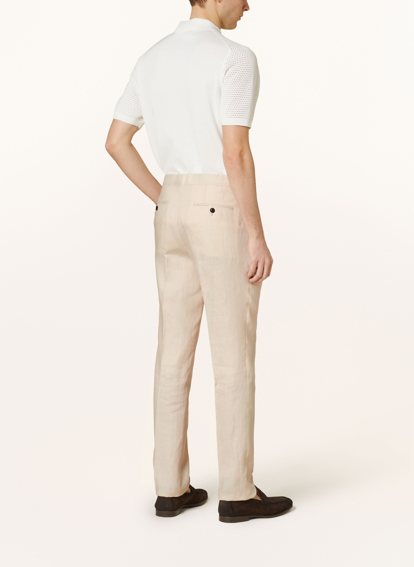 REISS Linen trousers KIN slim fit, Color: 04 STONE (Image 4)