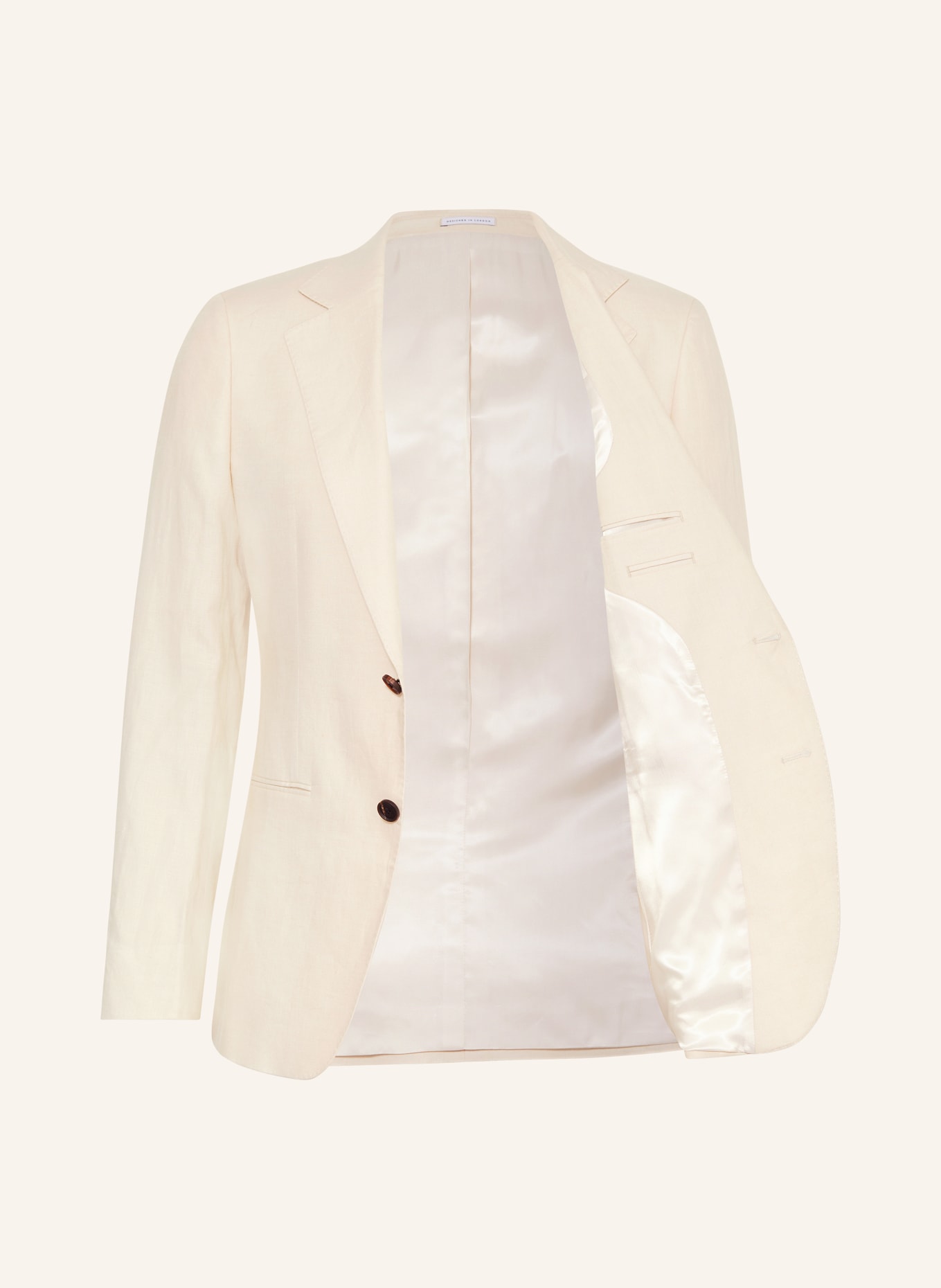 REISS Suit jacket KIN slim fit made of linen, Color: 04 STONE (Image 4)