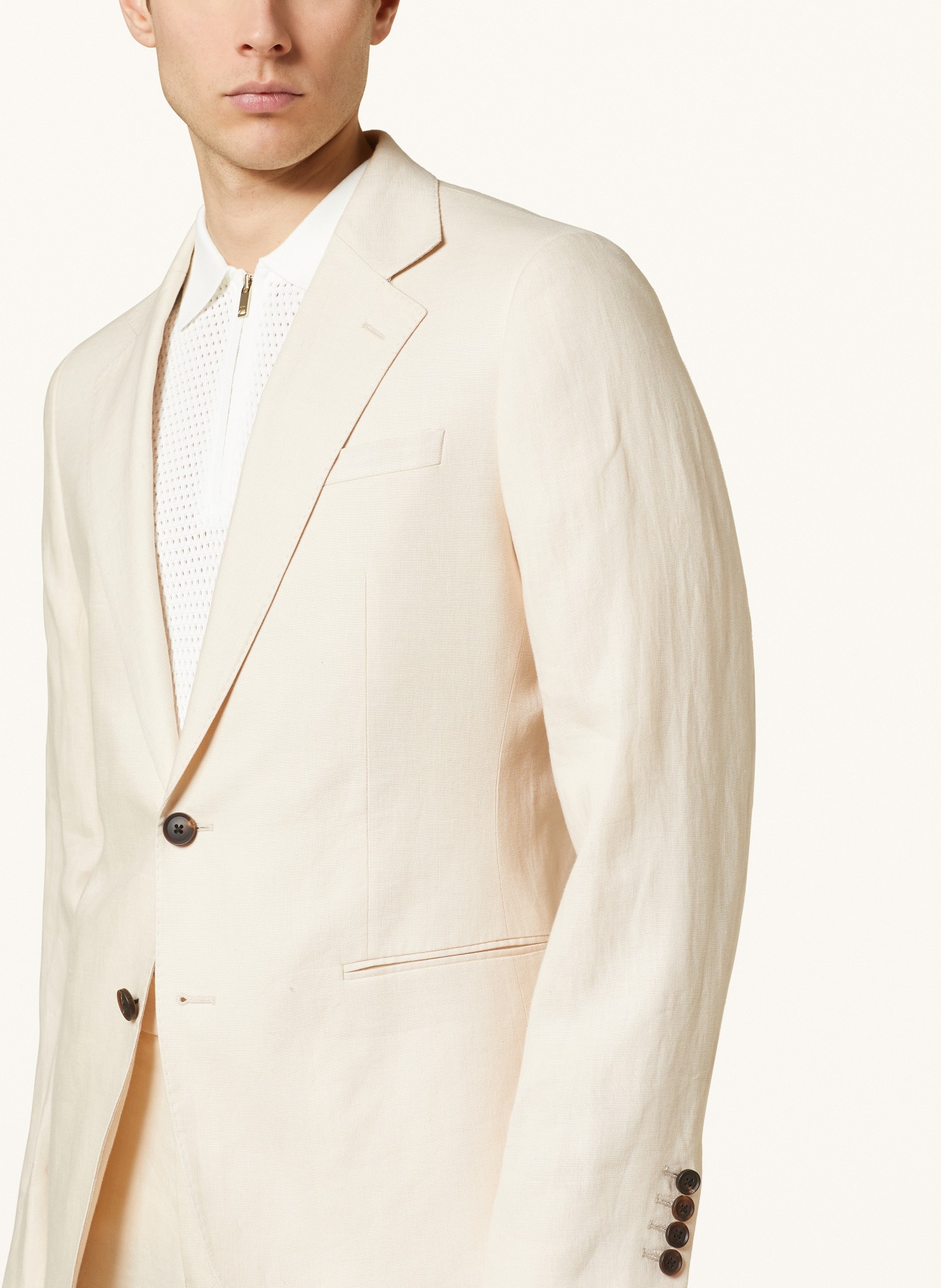 REISS Suit jacket KIN slim fit made of linen, Color: 04 STONE (Image 5)