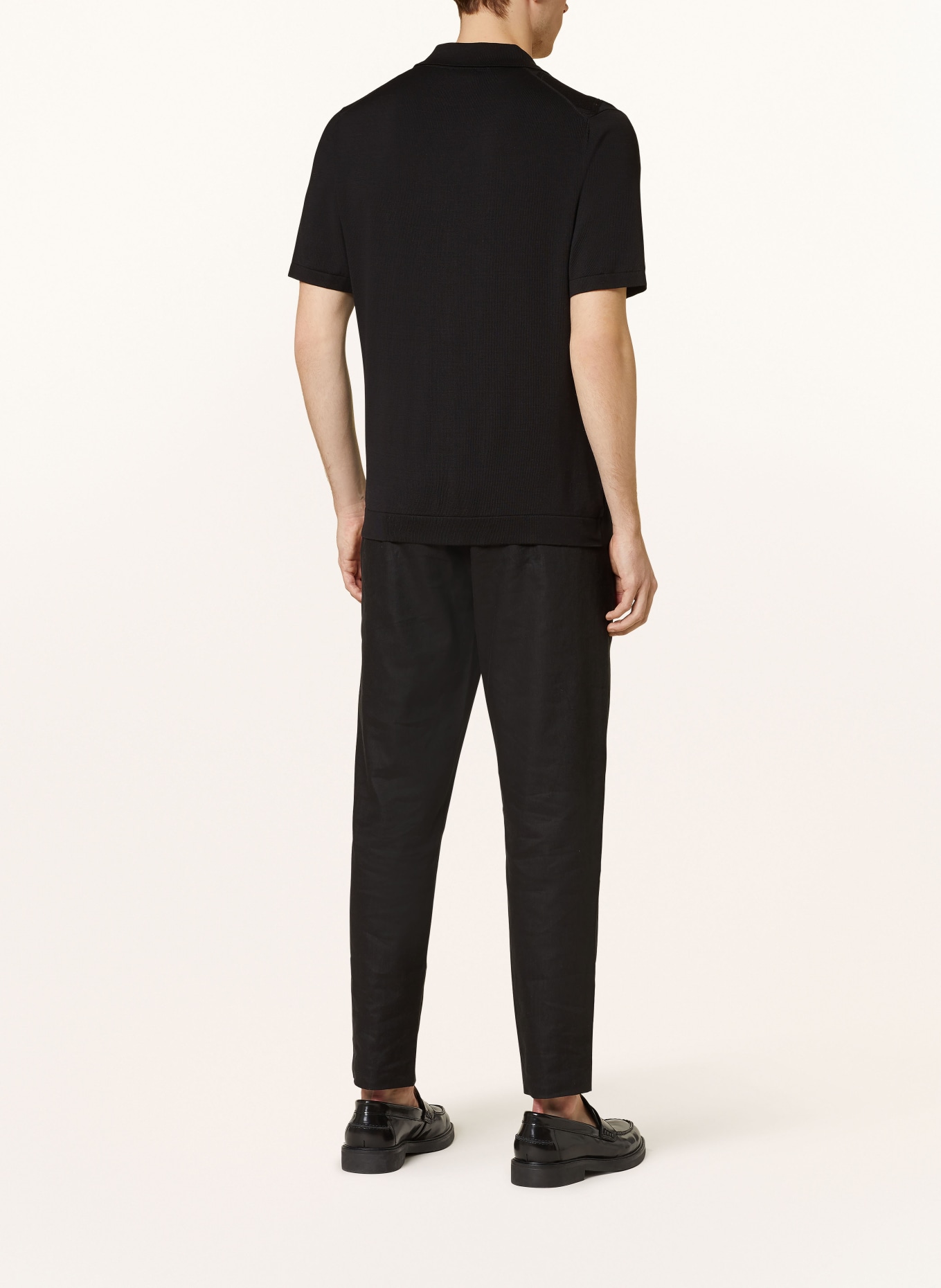 REISS Knit shirt FORTUNE slim fit, Color: BLACK (Image 3)