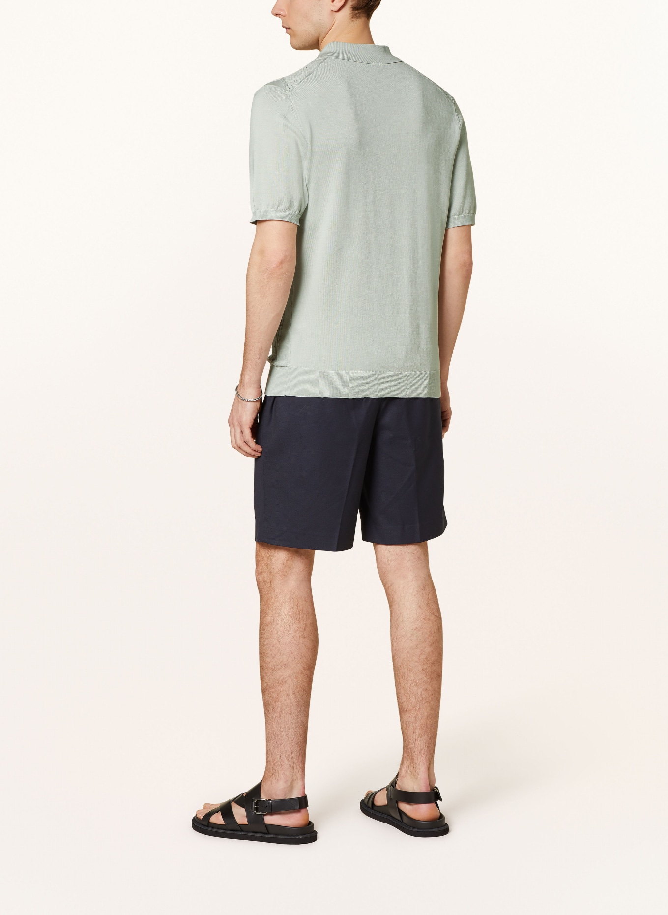 REISS Knitted polo shirt TROPIC, Color: MINT (Image 3)