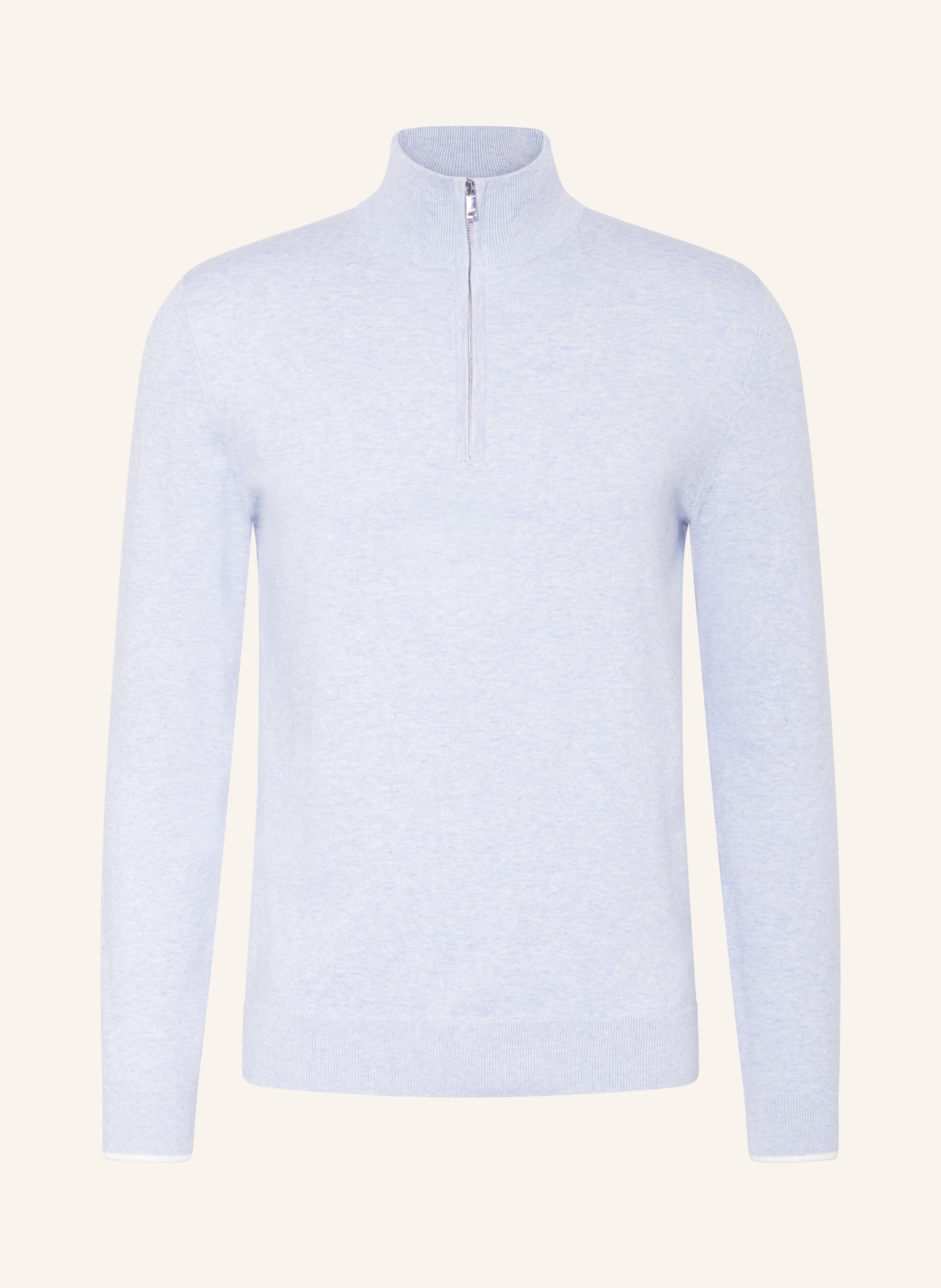 REISS Half-zip sweater SWINLEY, Color: LIGHT BLUE (Image 1)