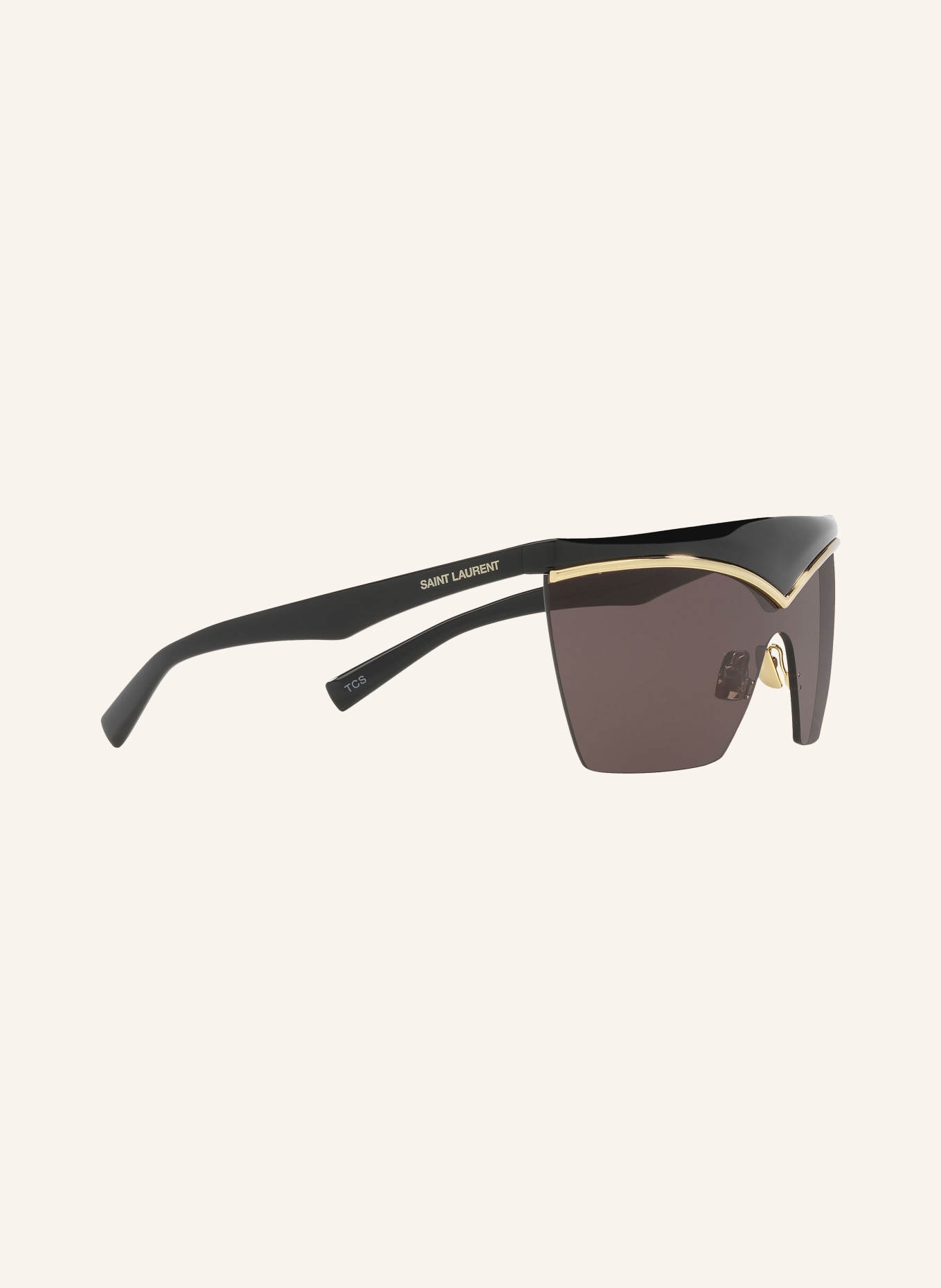 SAINT LAURENT Sunglasses YS000527 MASK, Color: 1100A1 - BLACK/BLACK (Image 3)