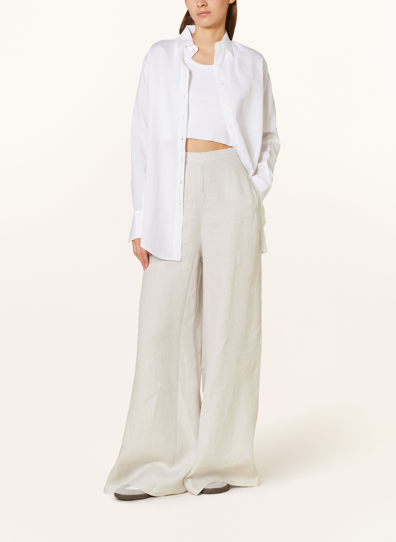 VIKTORIA LOUISE Shirt blouse SERENE in linen, Color: WHITE (Image 2)