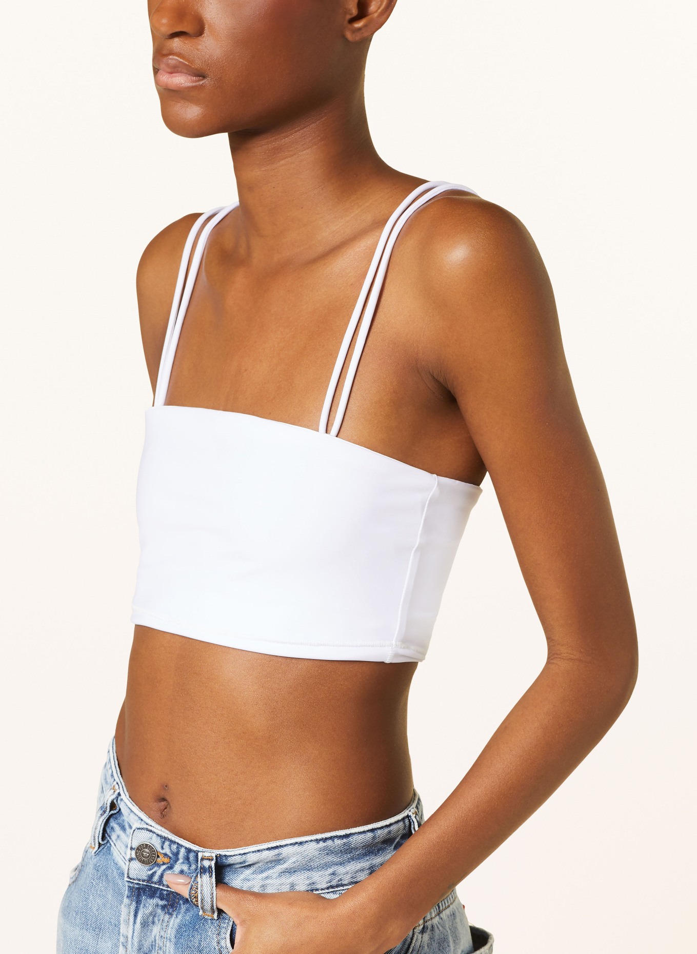 VIKTORIA LOUISE Bandeau bikini top THE ONE, Color: WHITE (Image 4)