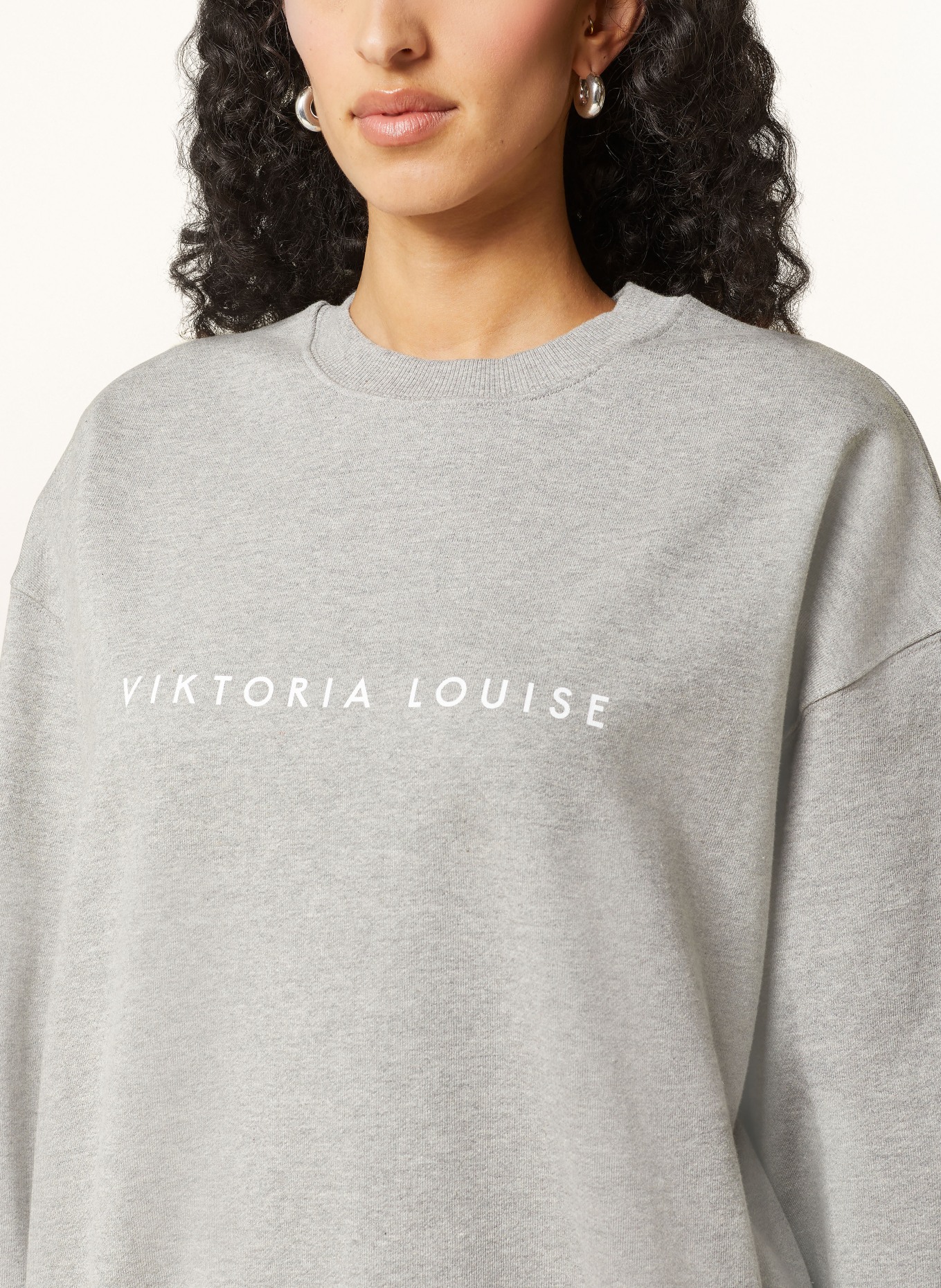 VIKTORIA LOUISE Oversized sweatshirt THE ACTIVEWAER SWEATER, Color: GRAY (Image 4)